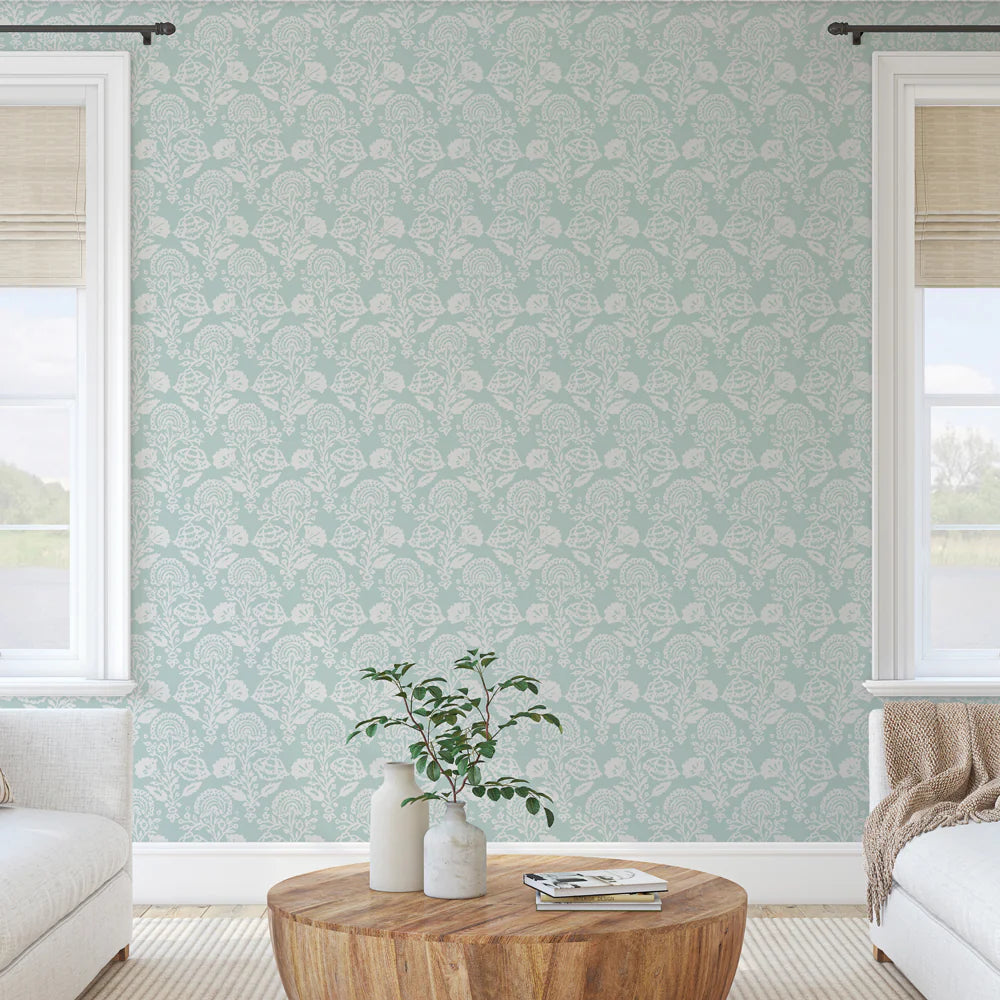 Floral Damask Wallpaper