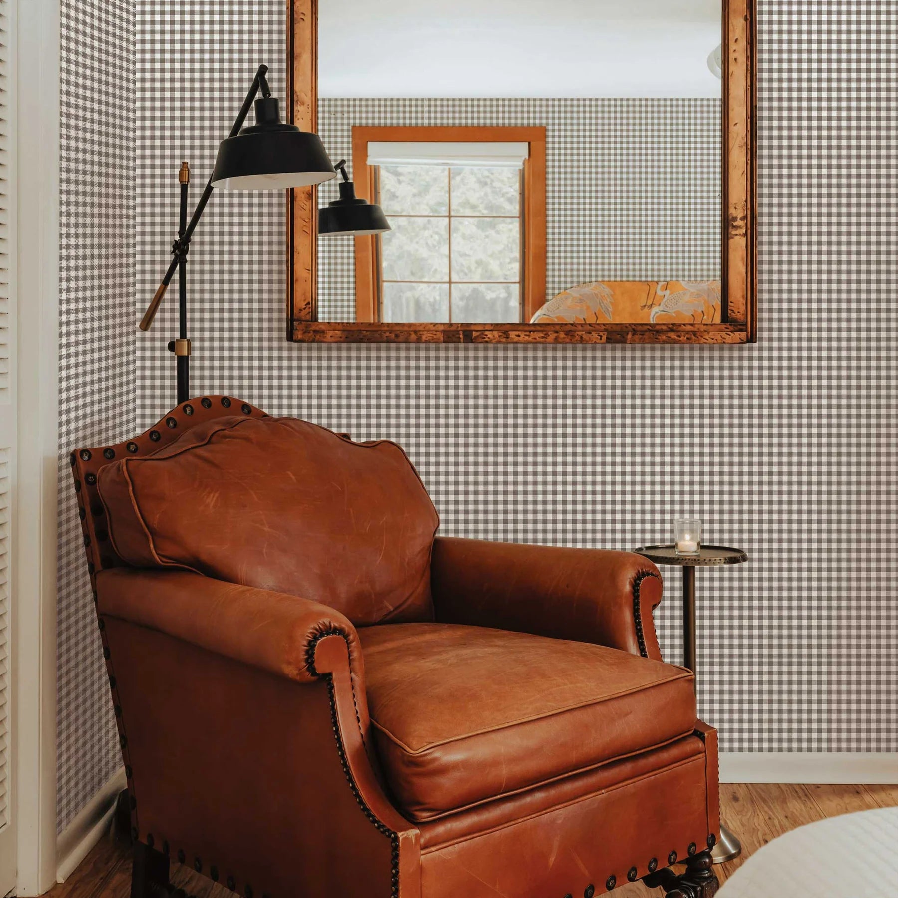 Gingham Check Wallpaper