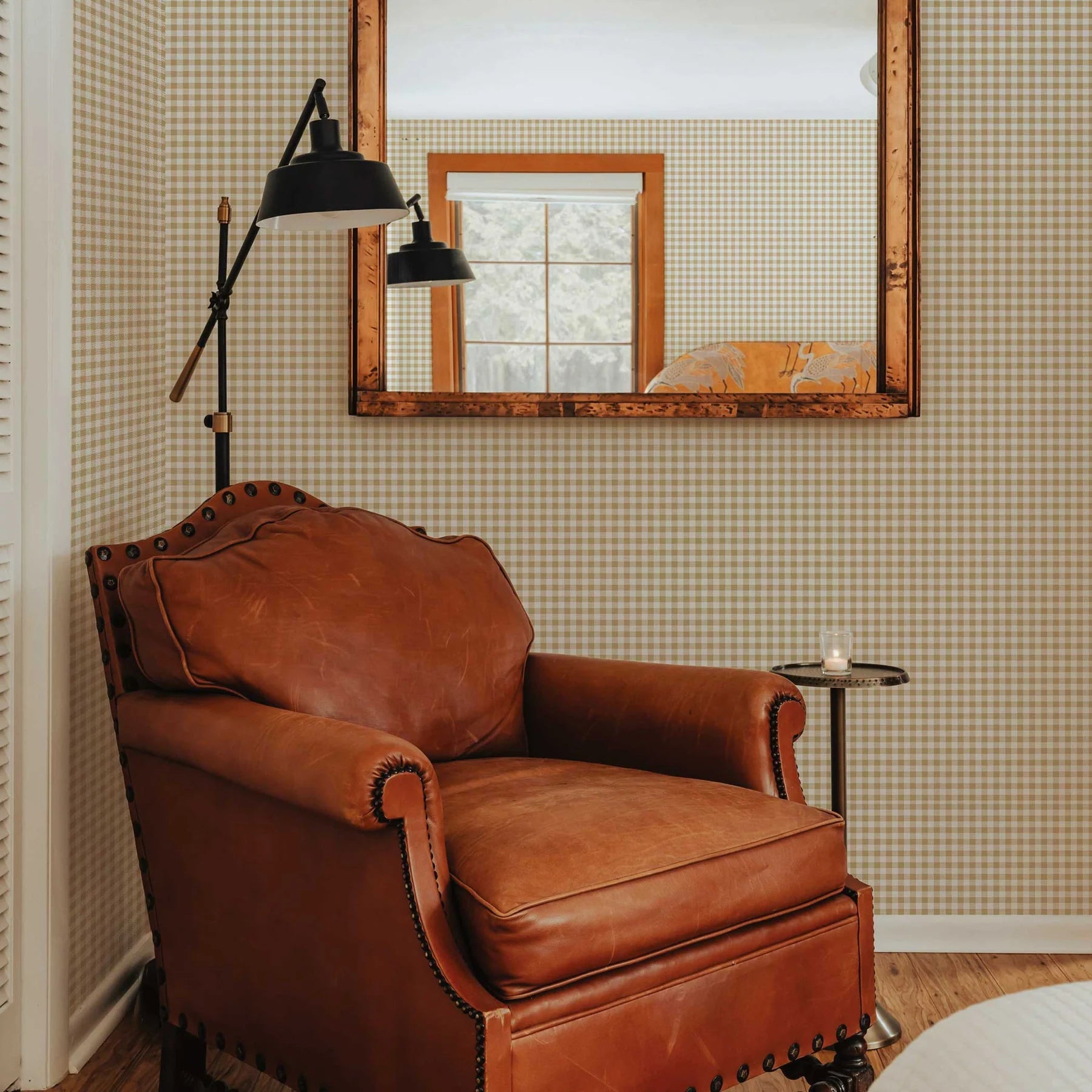 Gingham Check Wallpaper