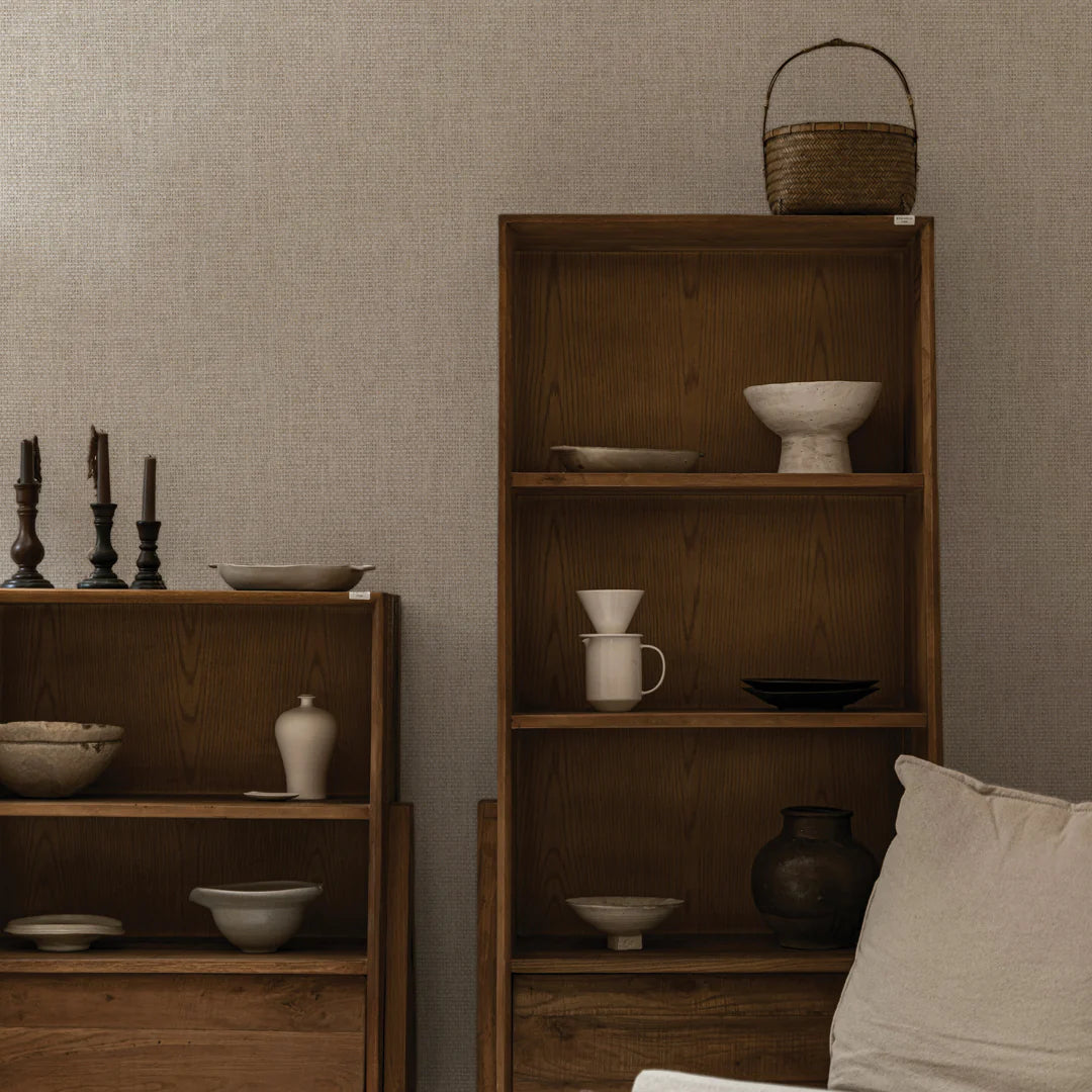 Faux Grasscloth Primitivo Textured Wallpaper