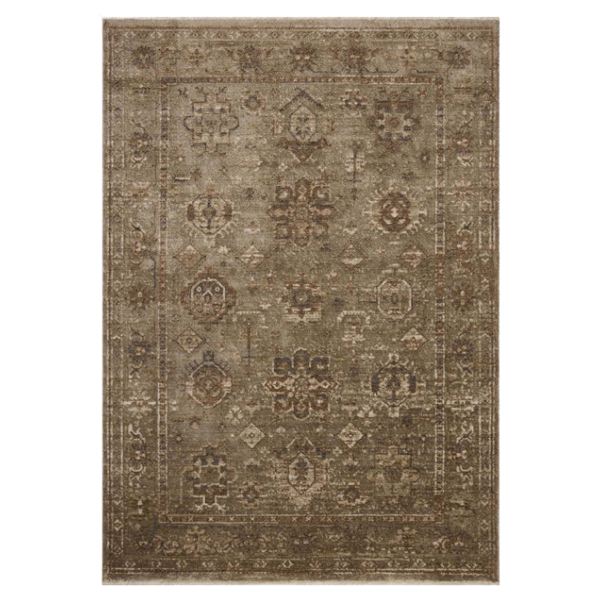 Hayden Rug, Sage Earth - Pure Salt