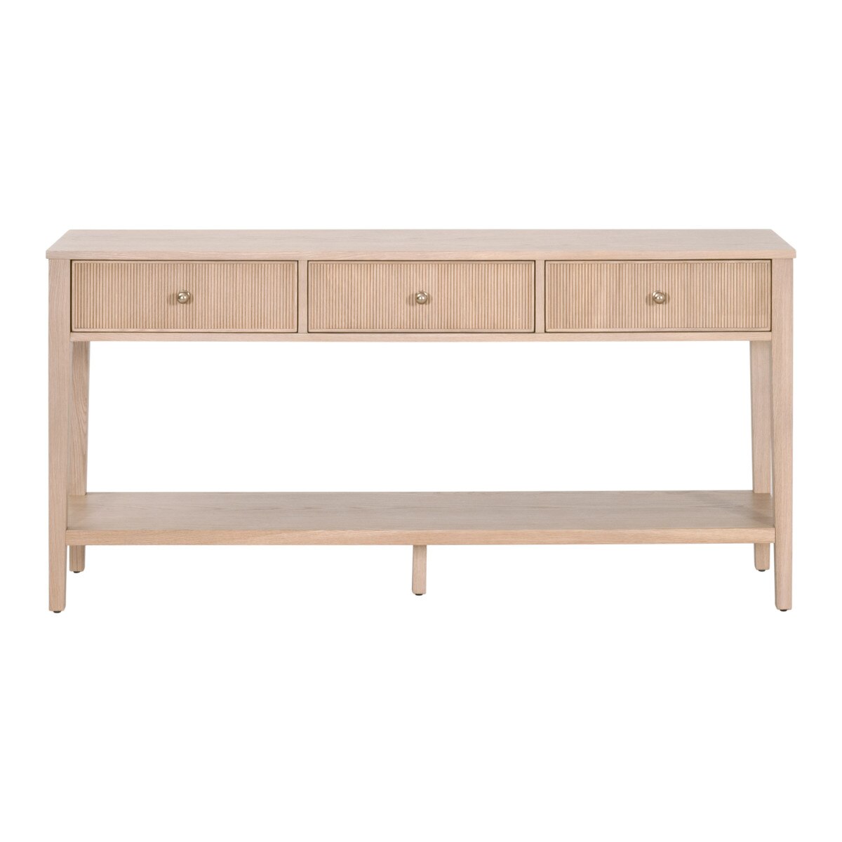 Rowan 3-Drawer Console Table - Pure Salt