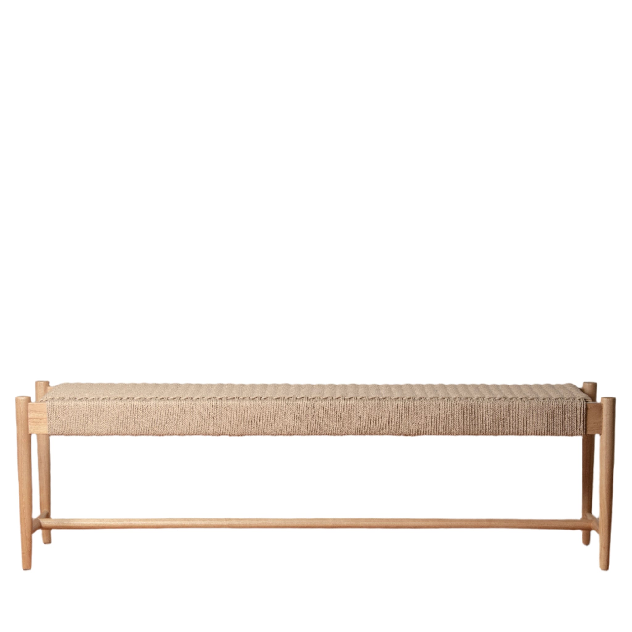 Enez Woven Bench - Pure Salt