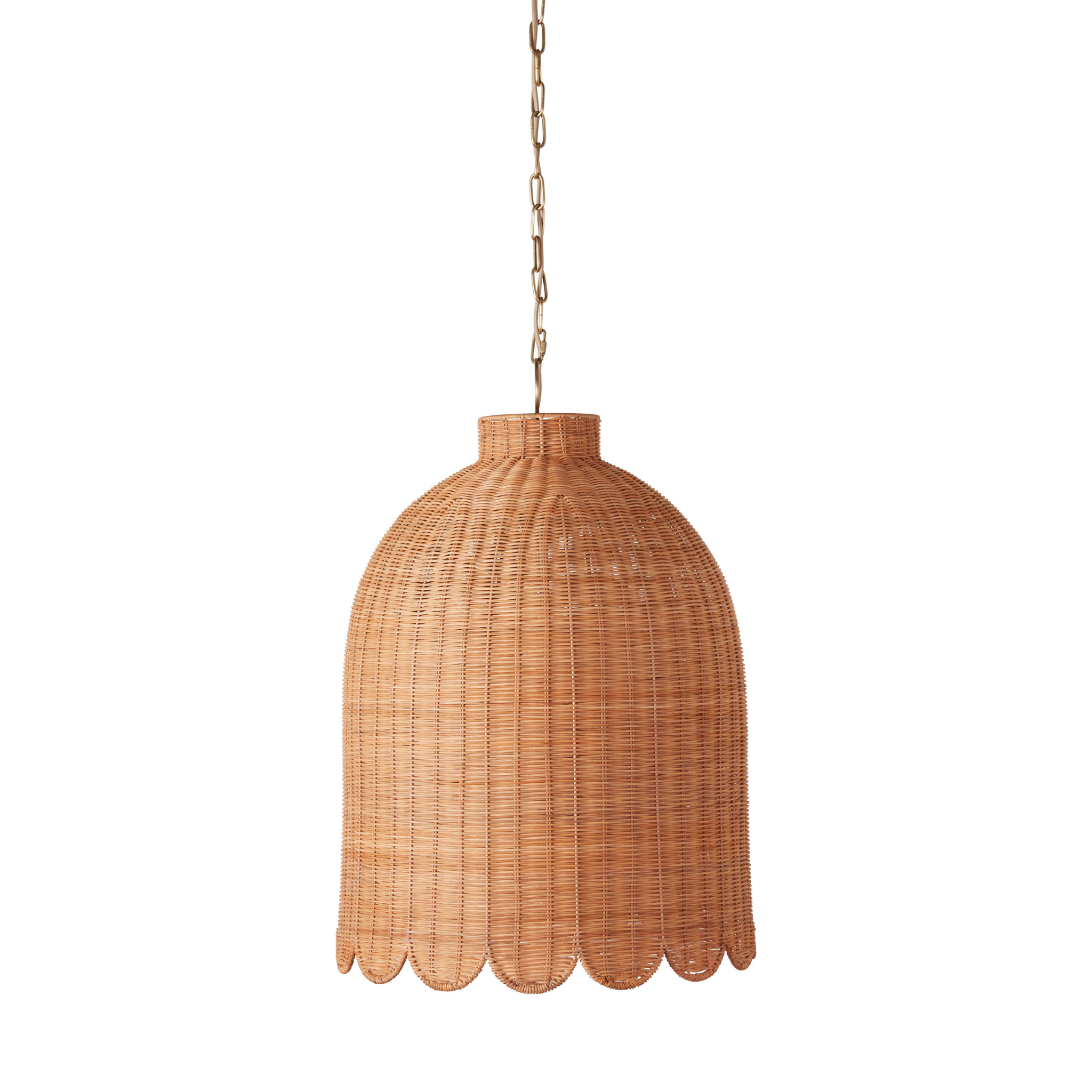 Ima Rattan Chandelier - Pure Salt