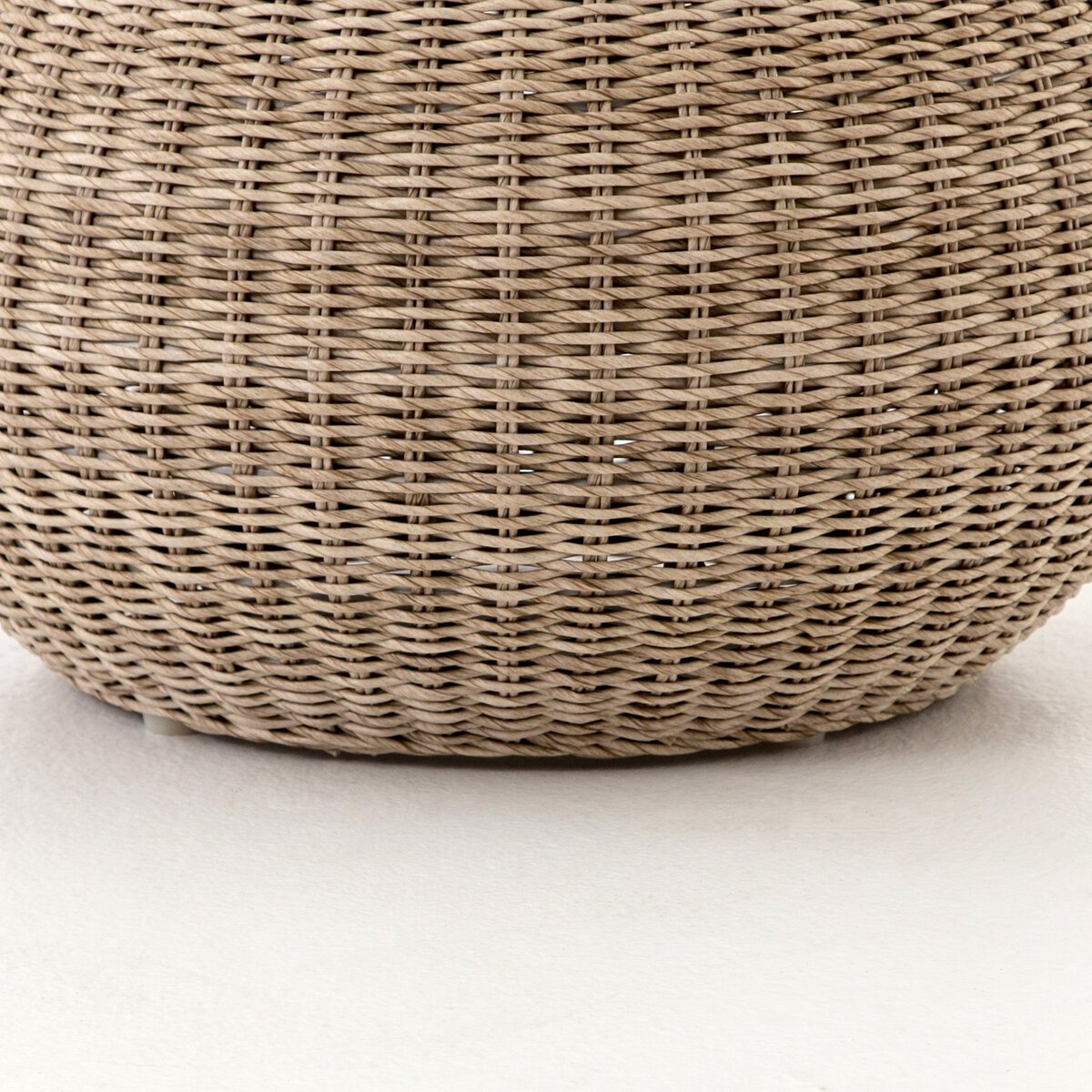 Cairo Outdoor Accent Stool - Pure Salt