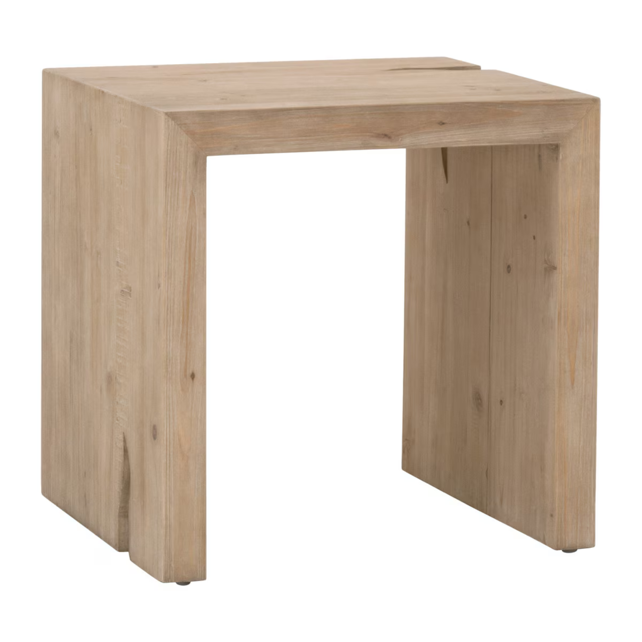 Kaden End Table - Pure Salt