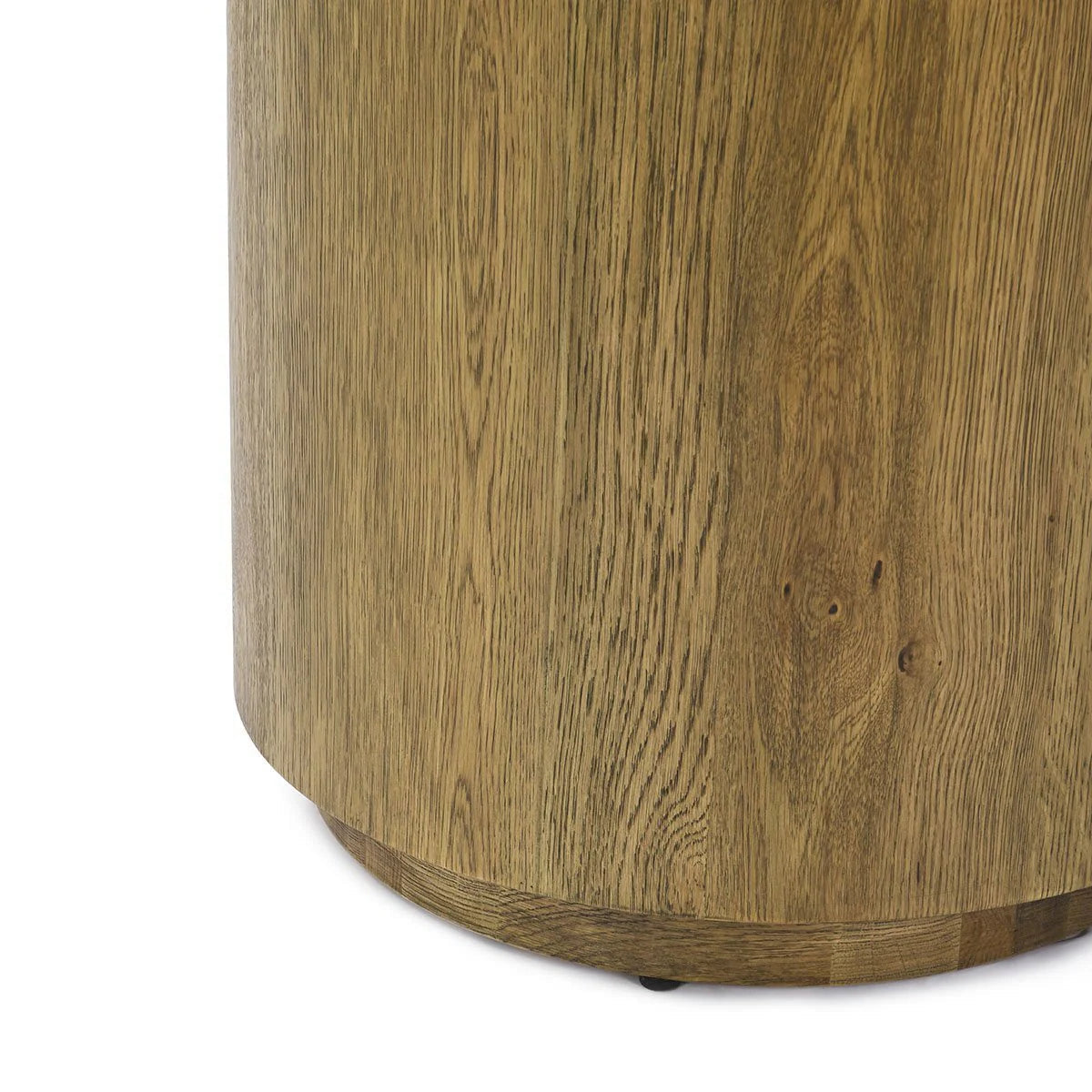 Laynen Round End Table- Light Brown
