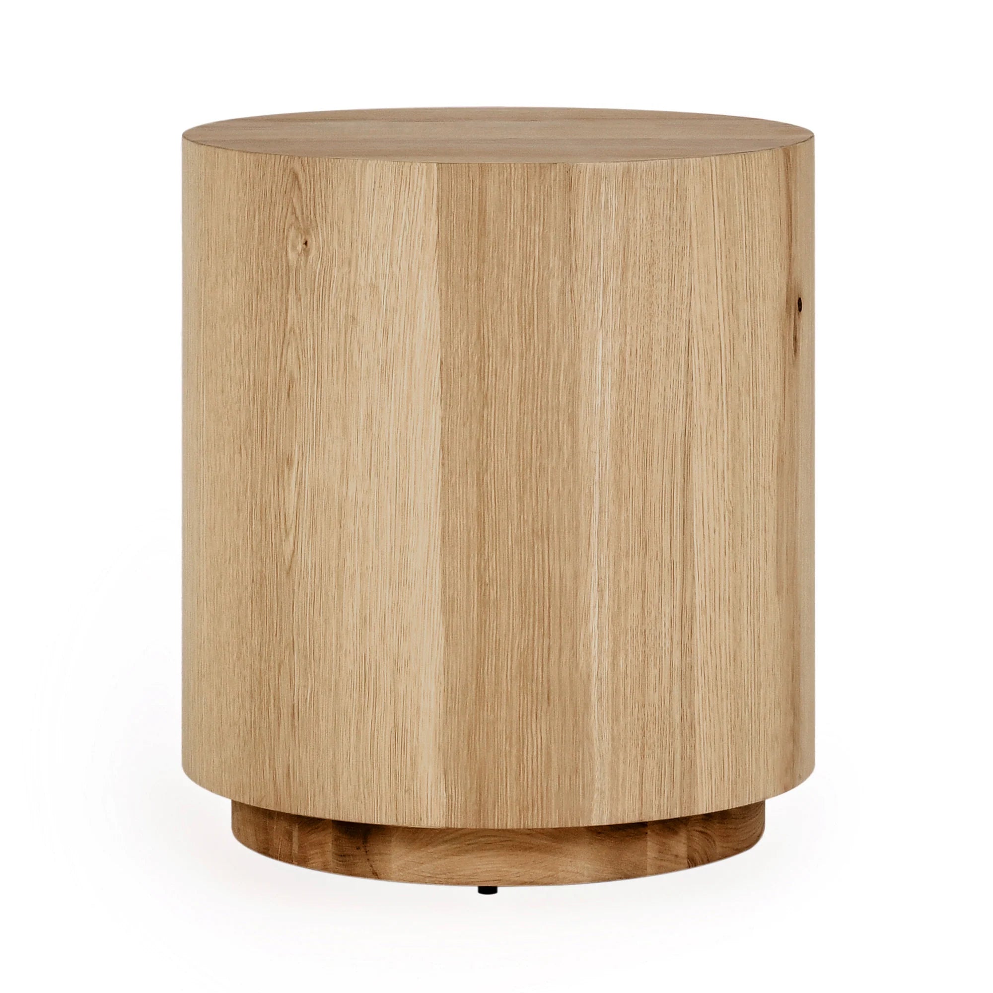 Laynen Round End Table-Natural