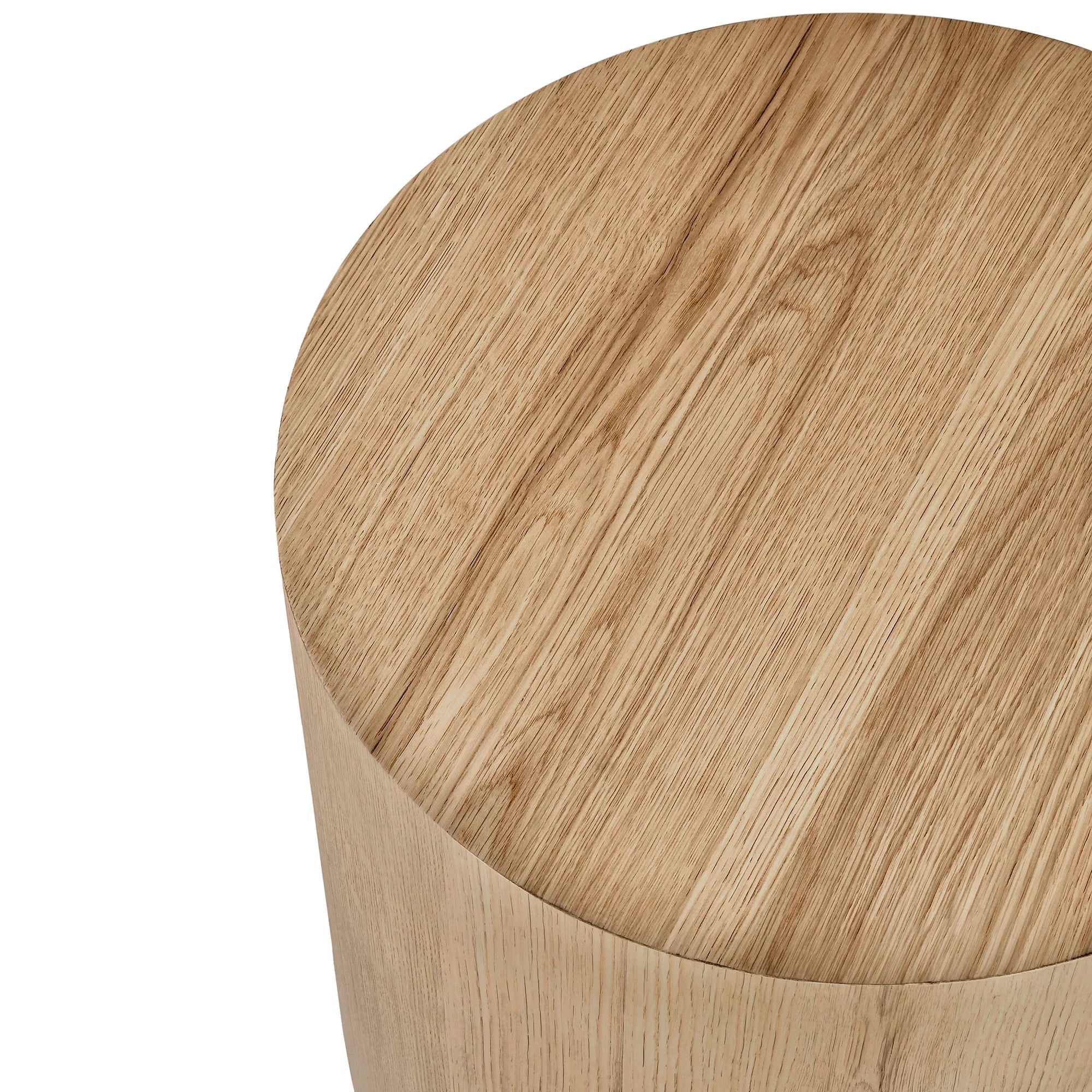 Laynen Round End Table-Natural