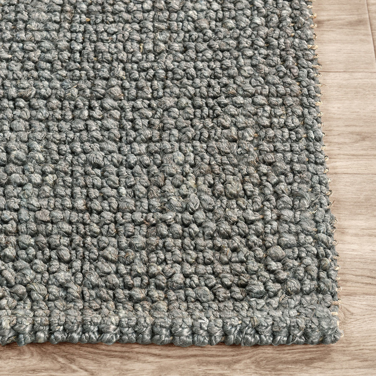 Luna Chunky Loop Rug, Blue Charcoal