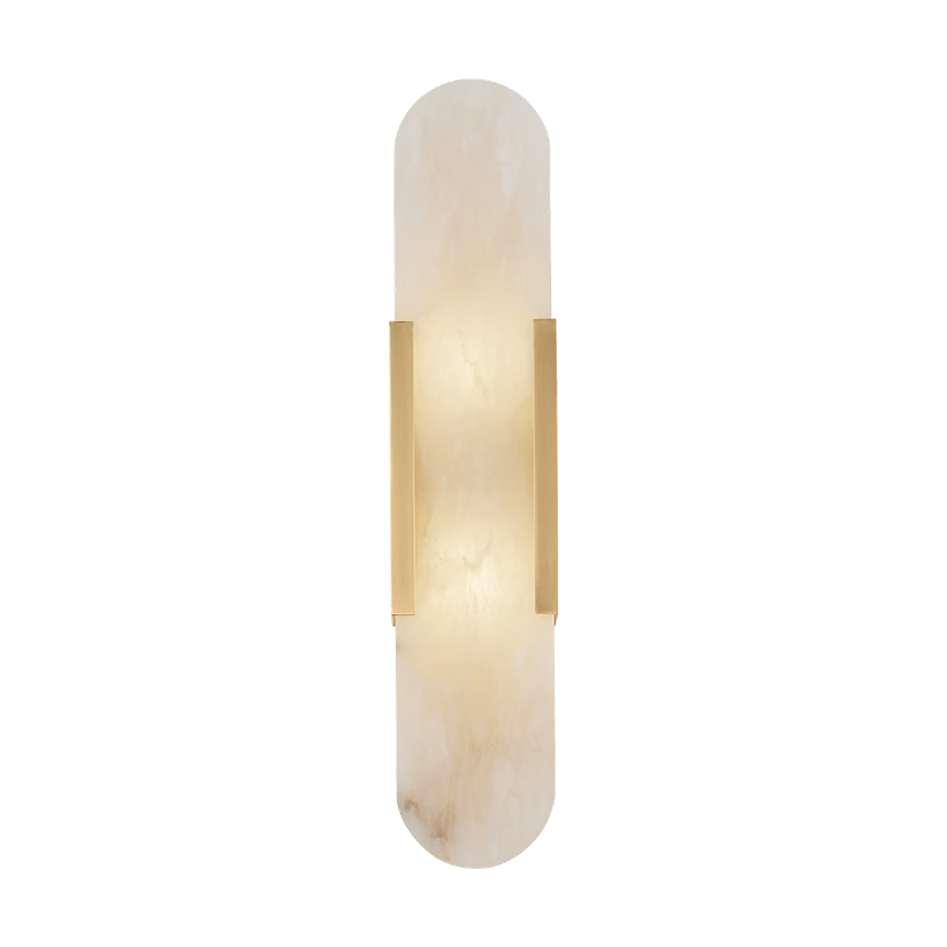 Mira Melange Elongated Sconce-Brass