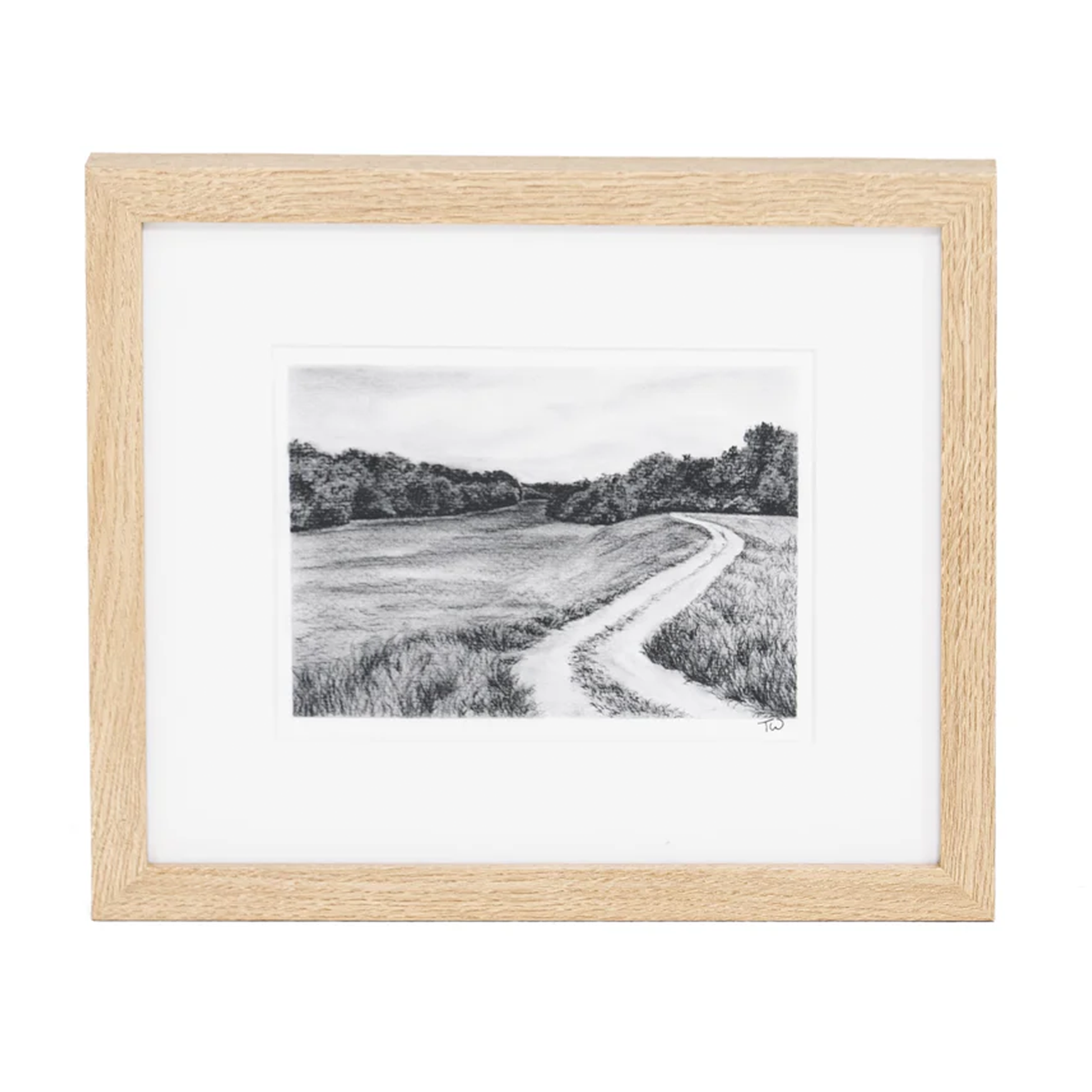 Moments I by Tenaya Wickstrand, 12" x 10" , White Oak Frame