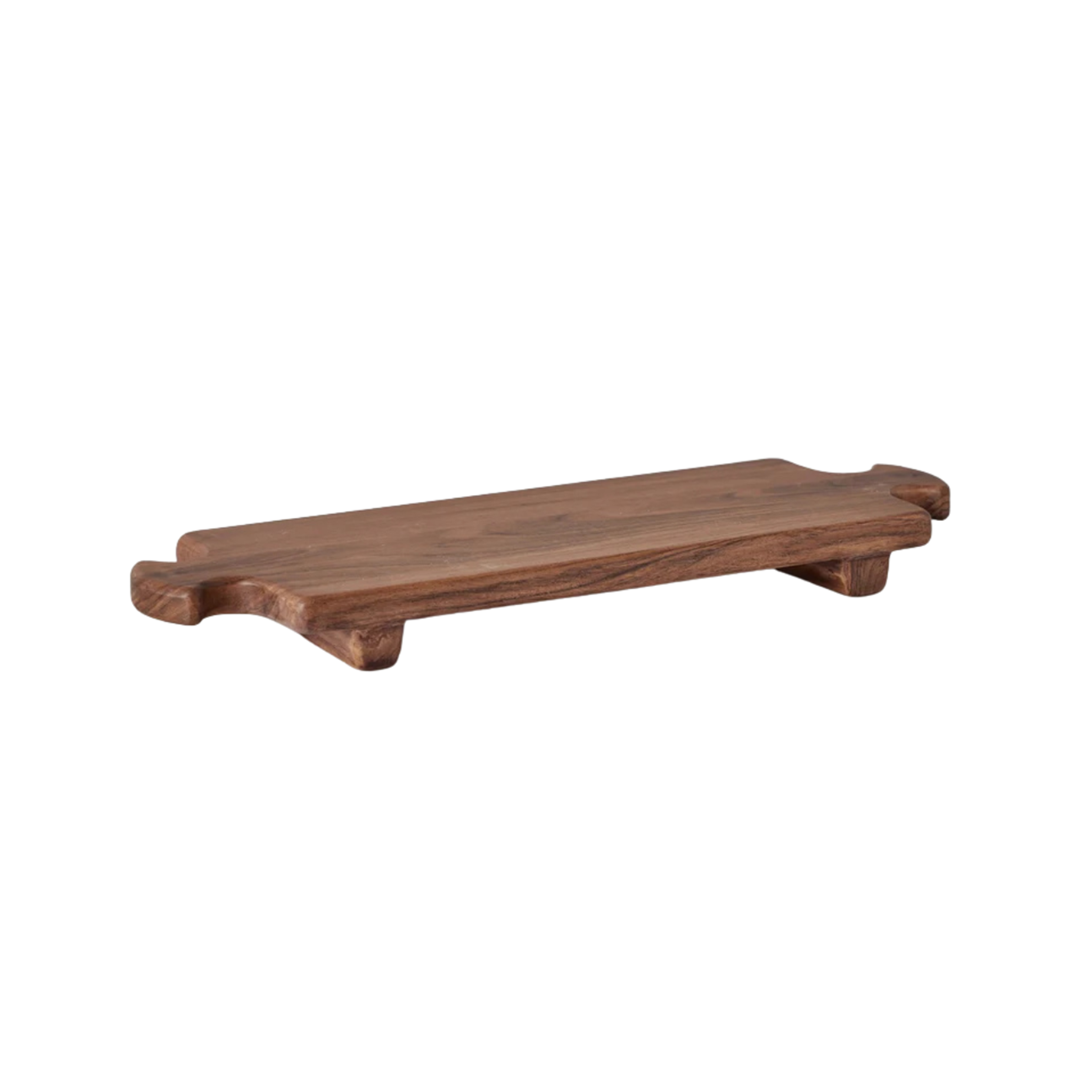 Montclair Wood Riser Footed Tray