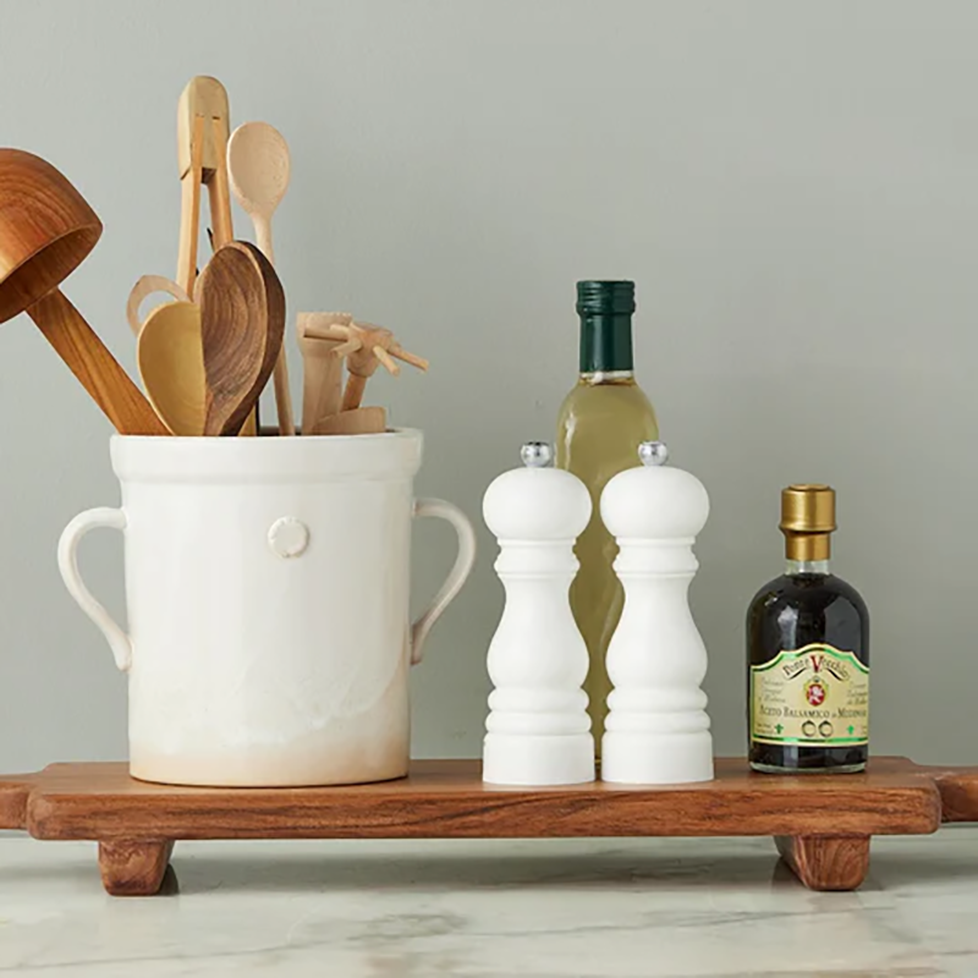 Montclair Wood Riser Footed Tray