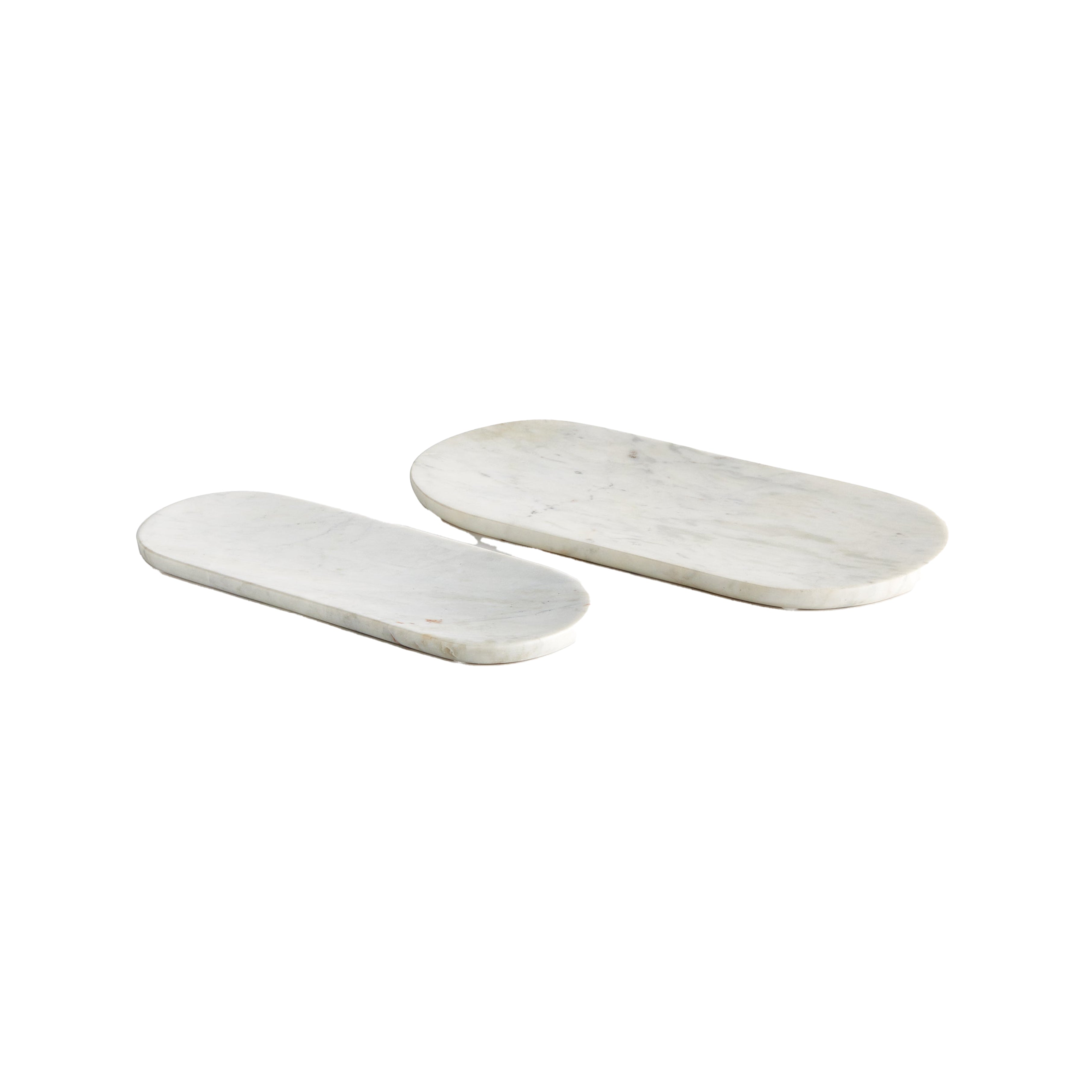 Amal Marble Trays, Set Of 2