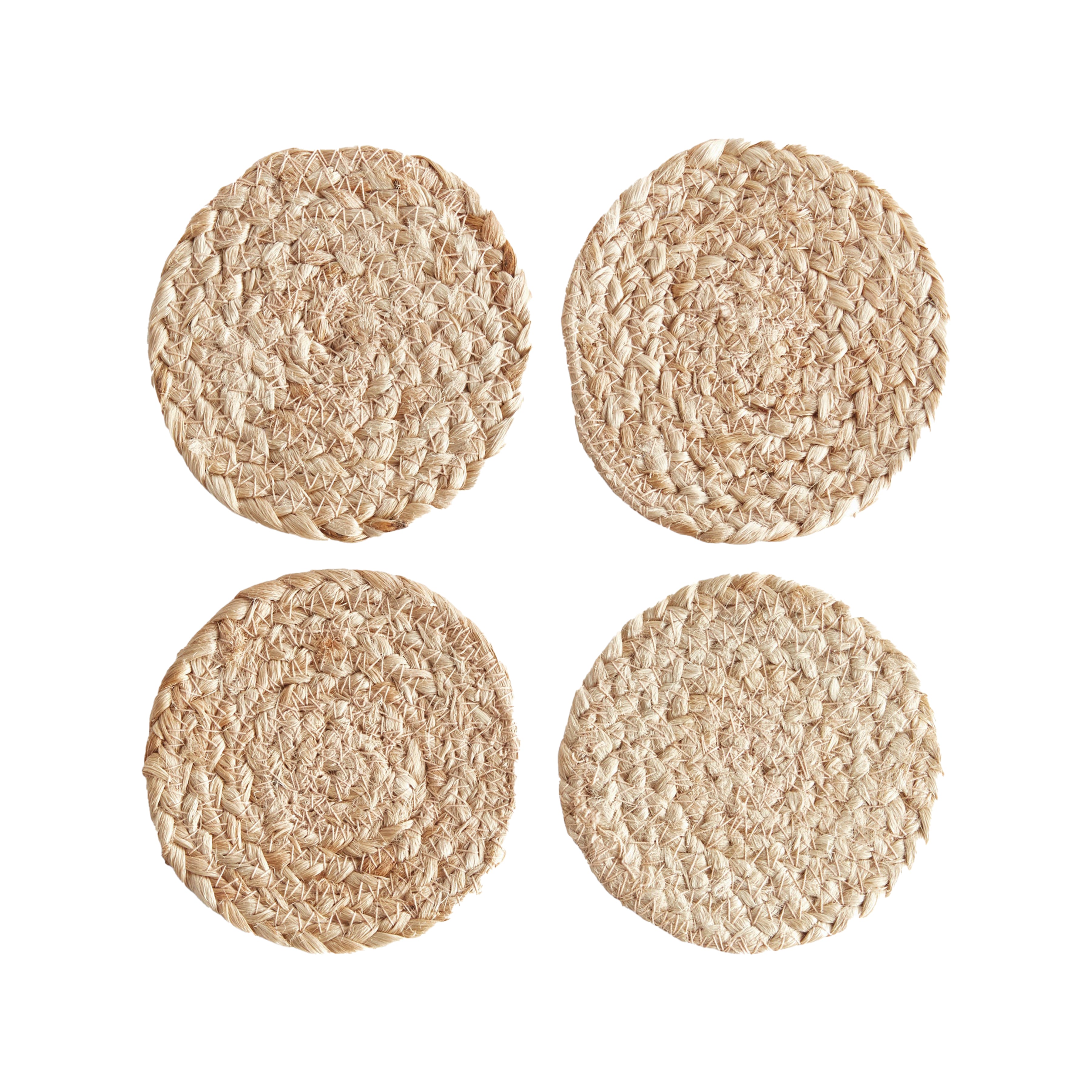 Jute Coasters, Set Of 4
