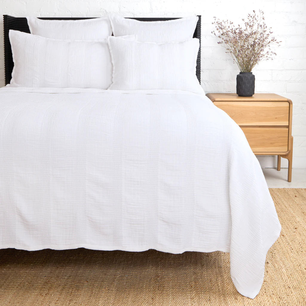 Nantucket Matelasse Collection by Pom Pom at Home, White - Pure Salt Shoppe