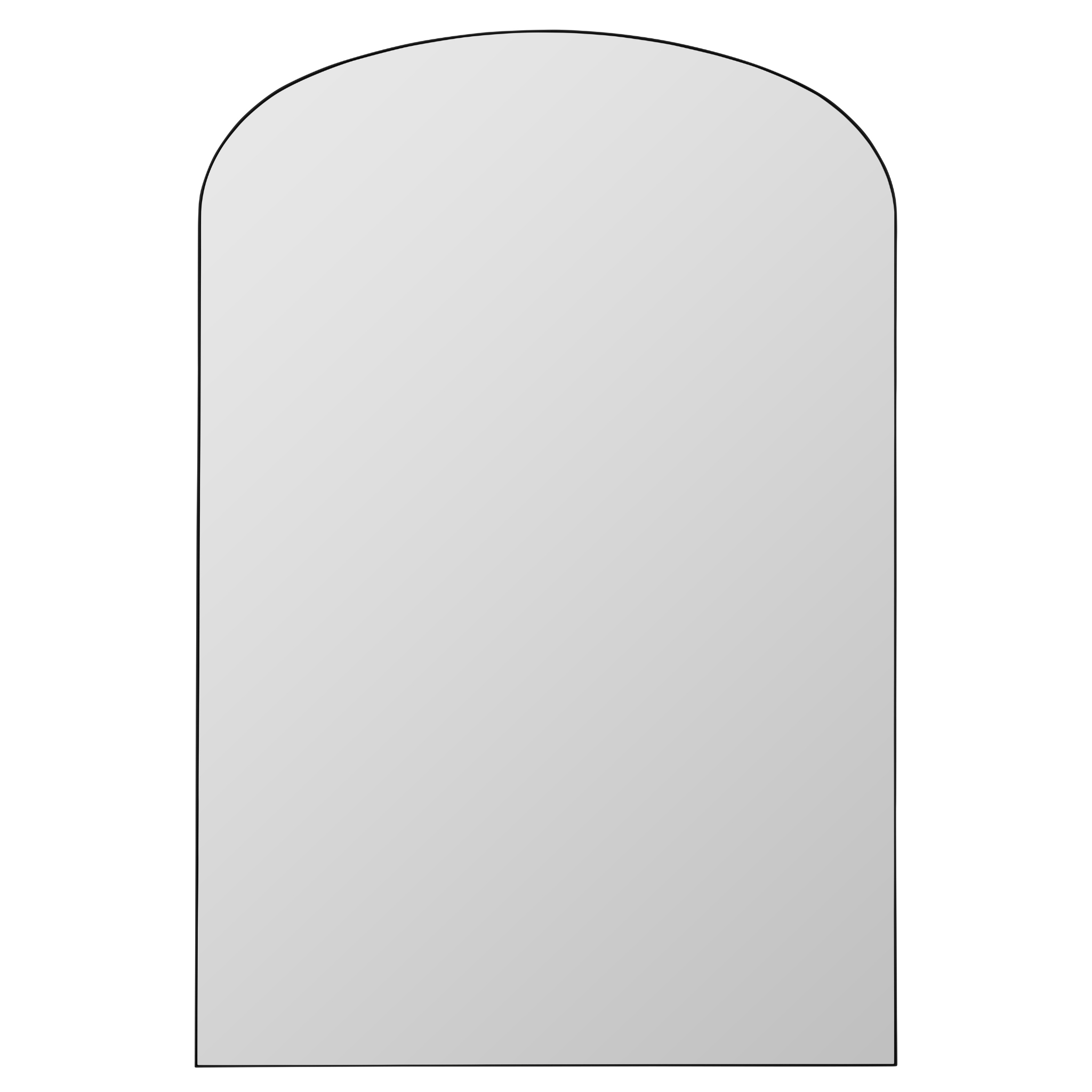 Natalia Black Floor Mirror - Pure Salt