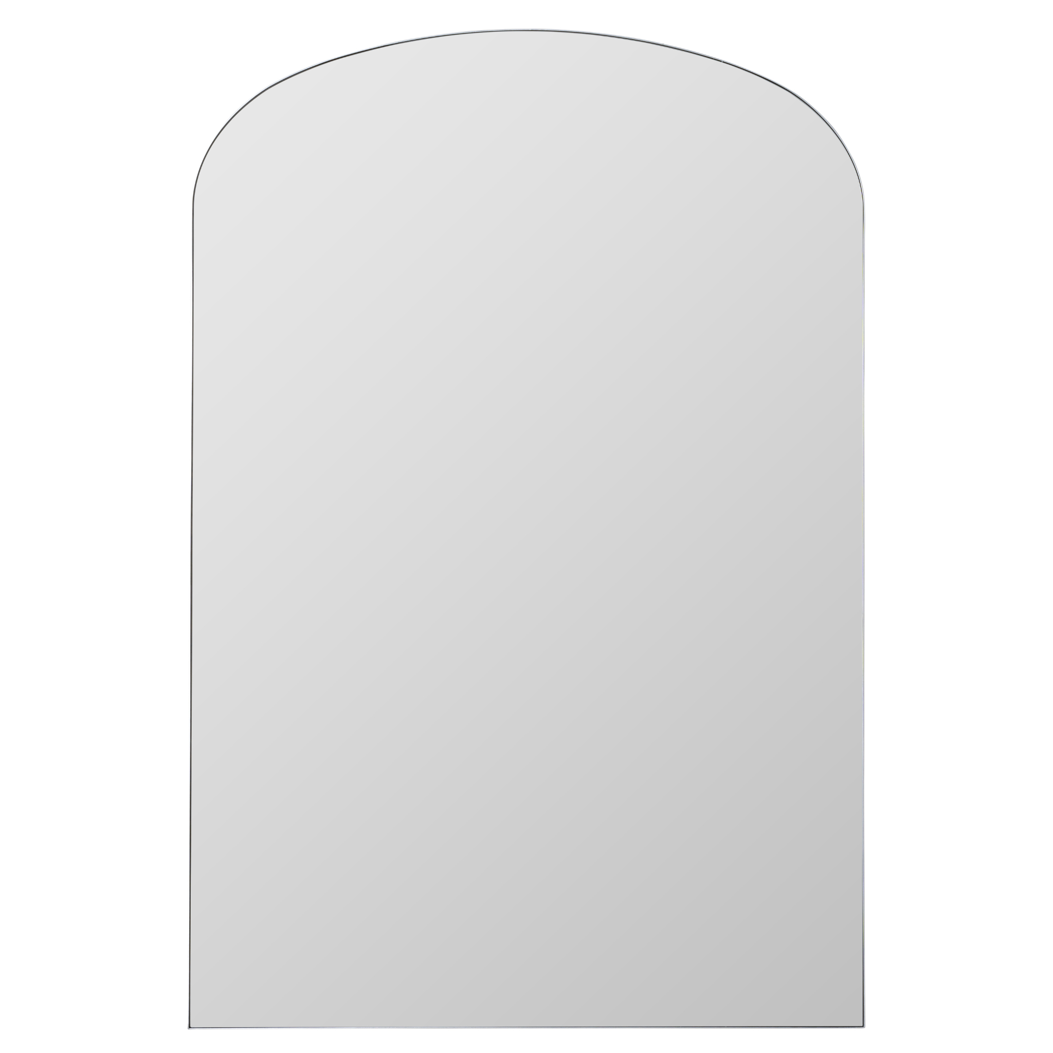 Natalia Silver Floor Mirror - Pure Salt