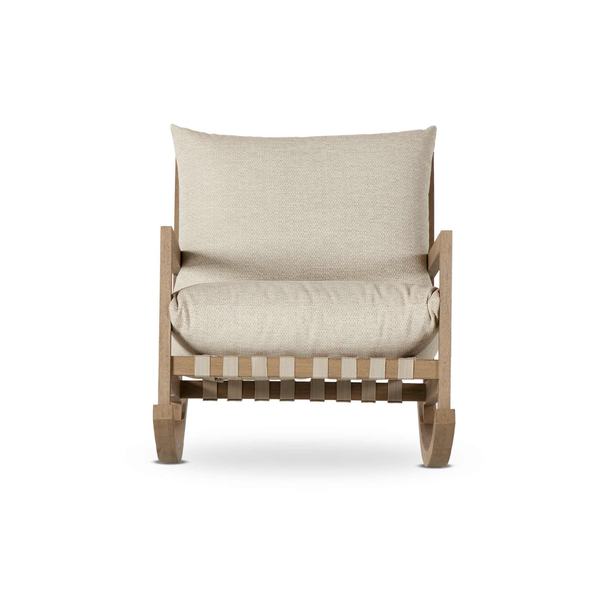 Nate Outdoor Rocking Chair - Pure Salt