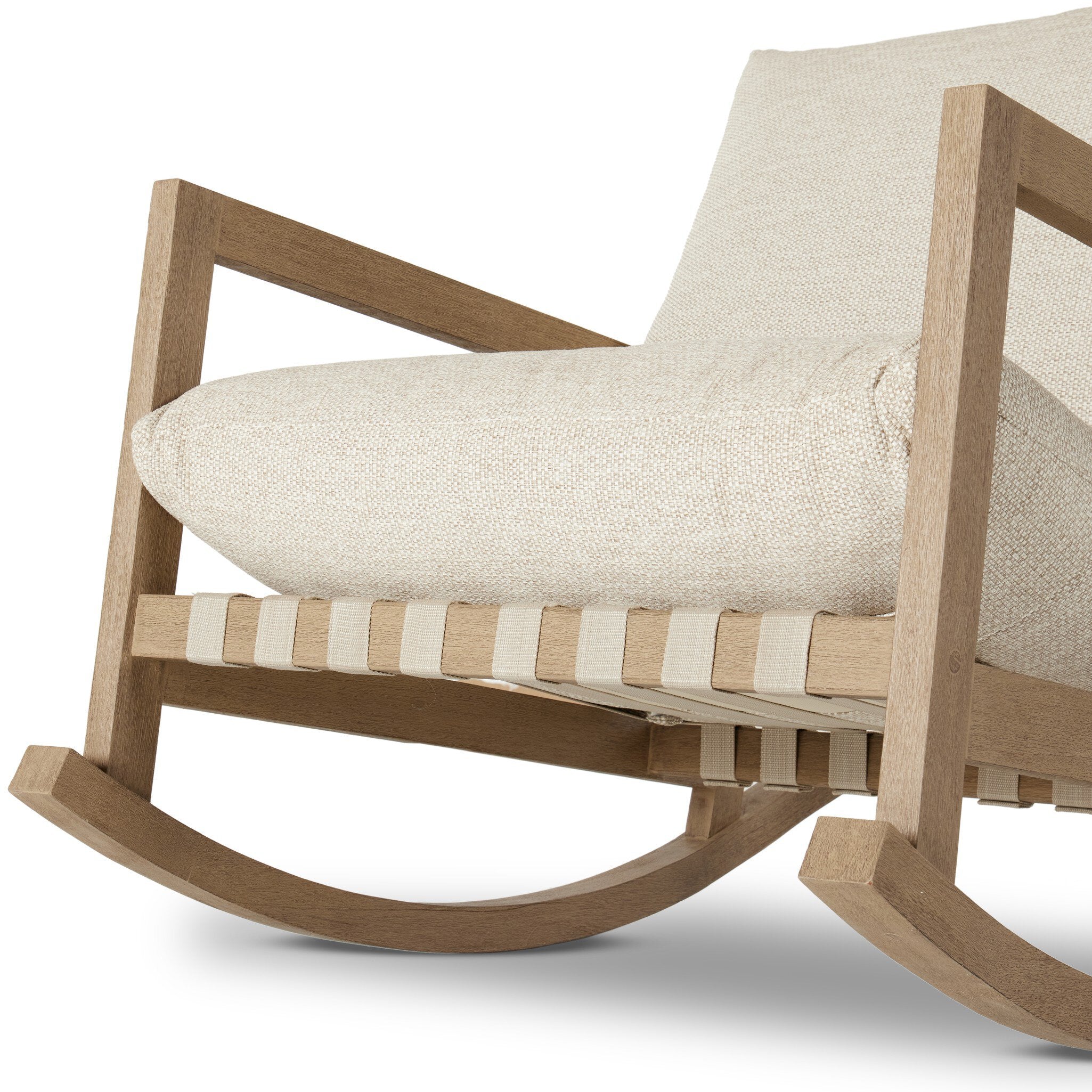 Nate Outdoor Rocking Chair - Pure Salt