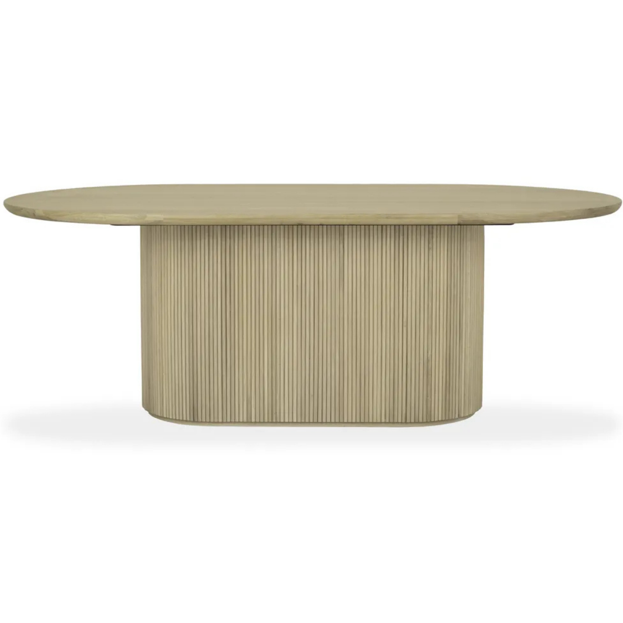 Olivette Oval Dining Table - Pure Salt