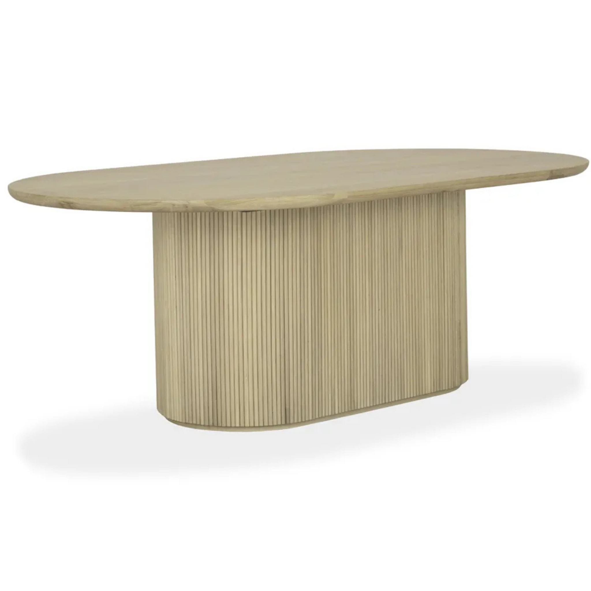 Olivette Oval Dining Table - Pure Salt