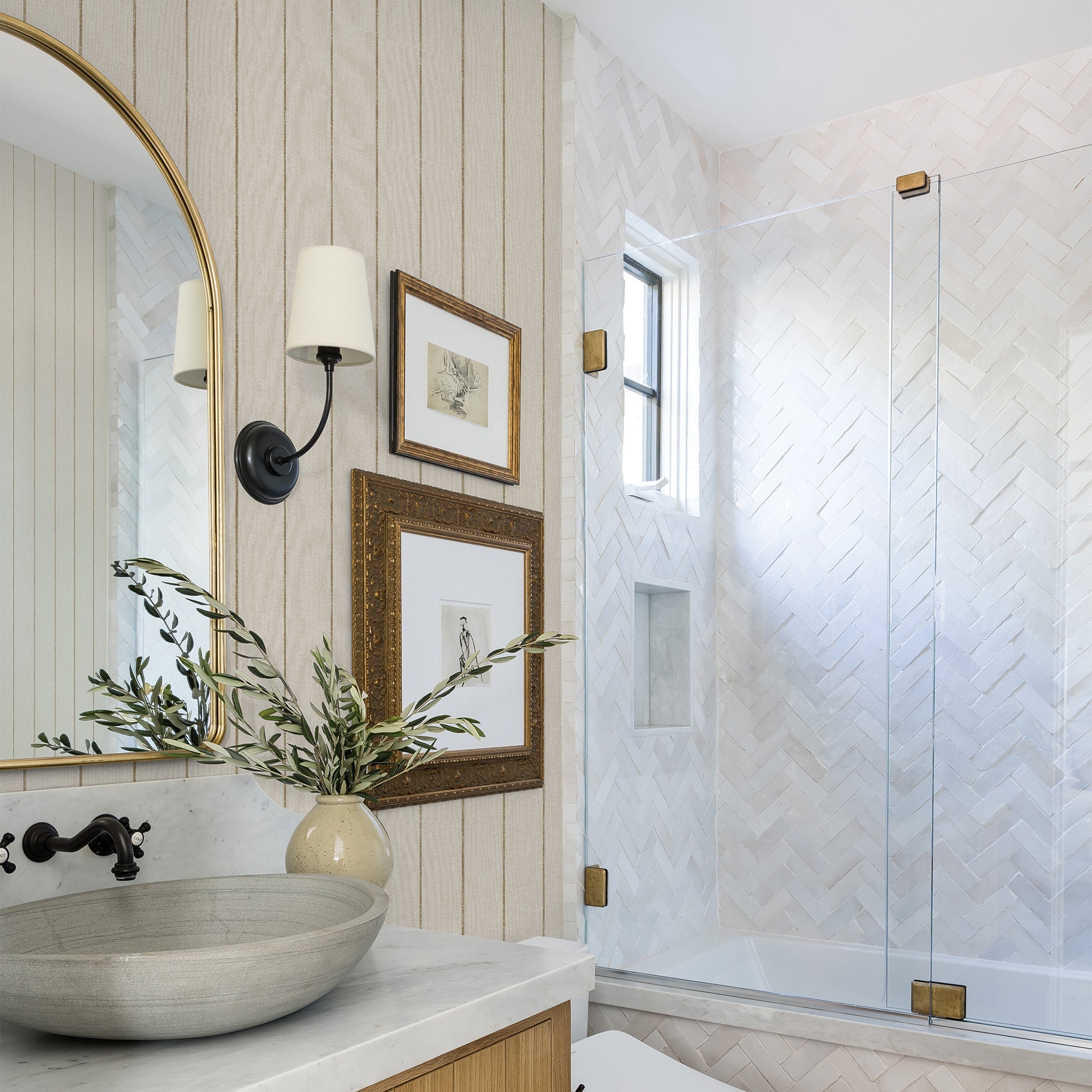 Brusa Stripe - Pure Salt