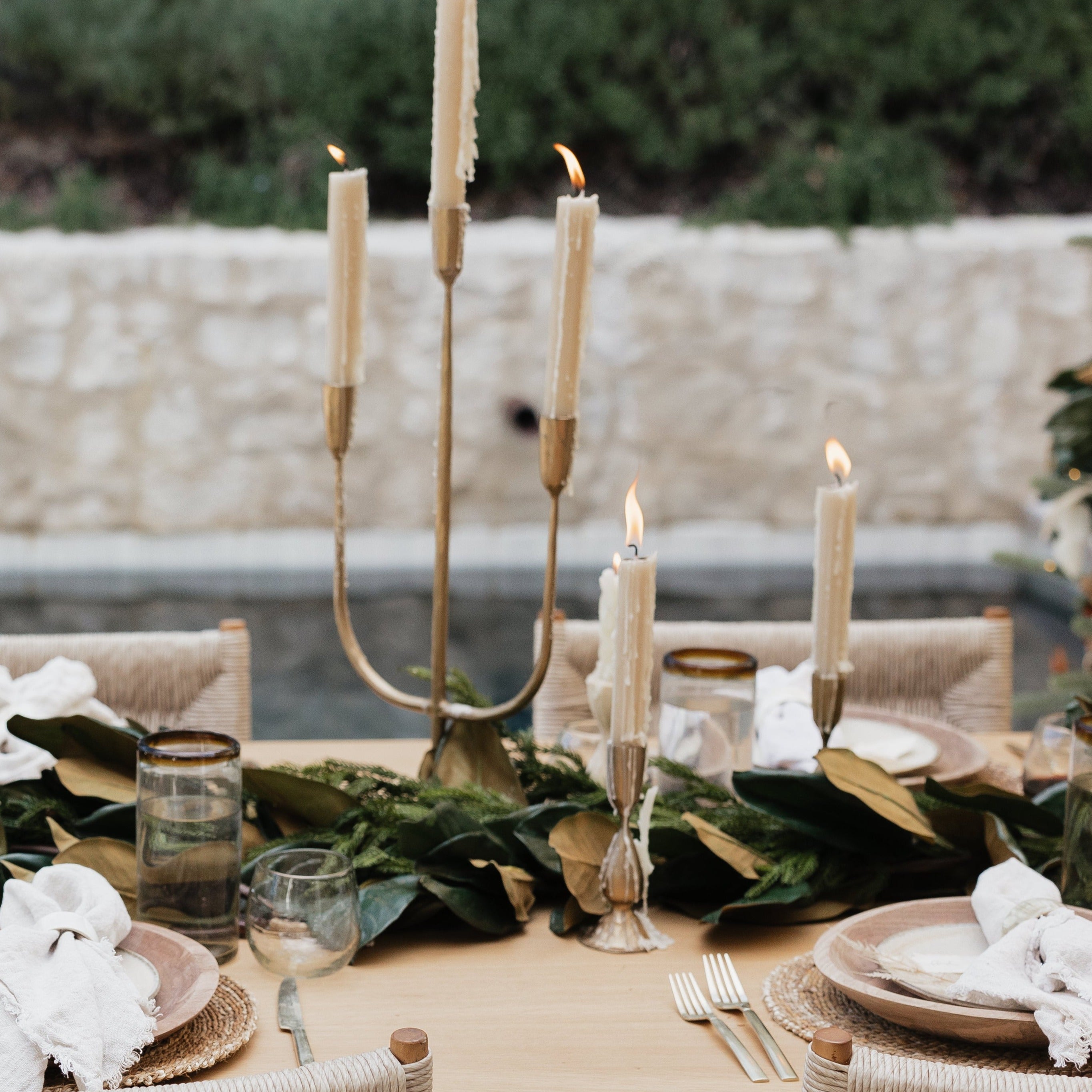 Bella Hand Foraged Iron Taper Candle Holders - Pure Salt Shoppe