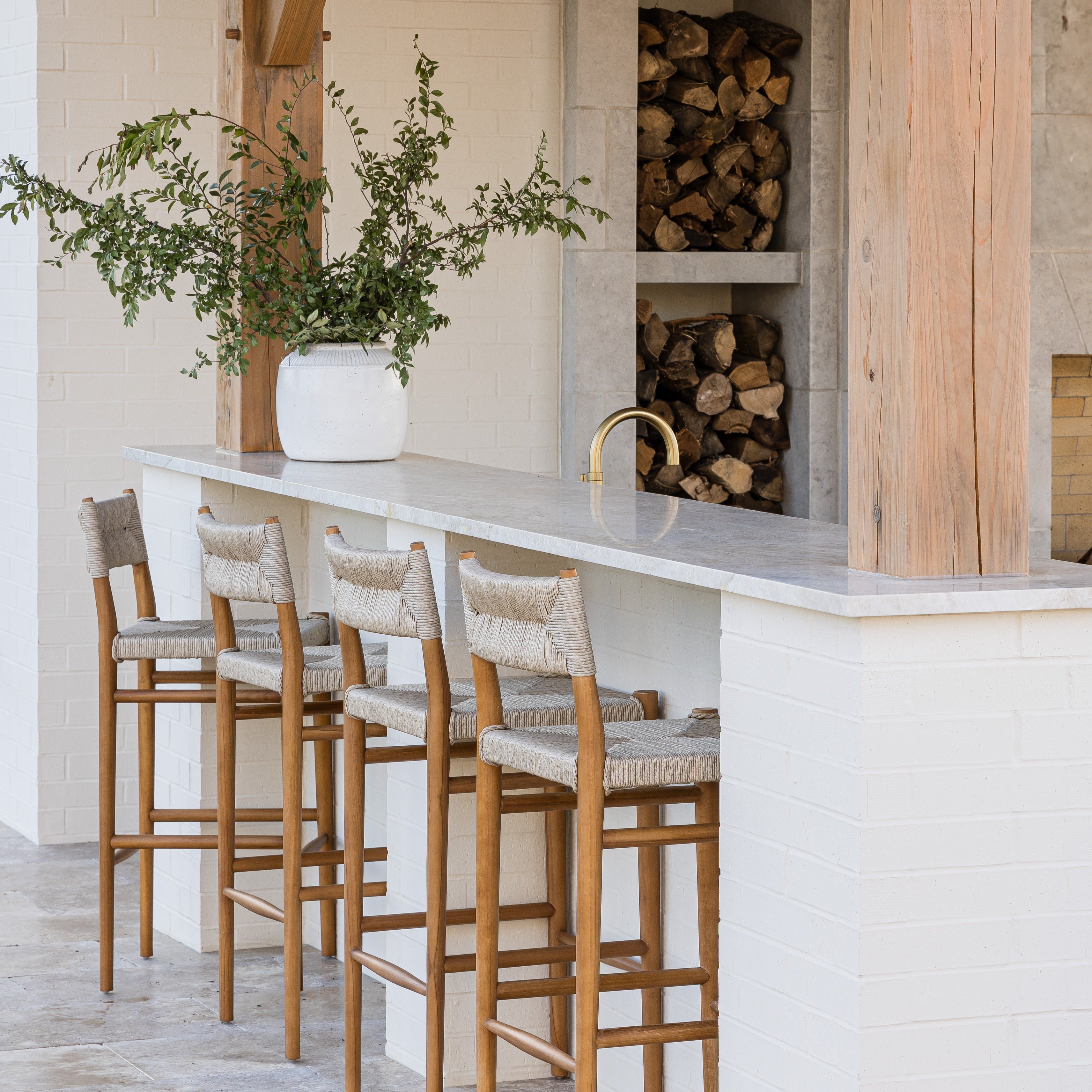 Victoria Stool - Pure Salt