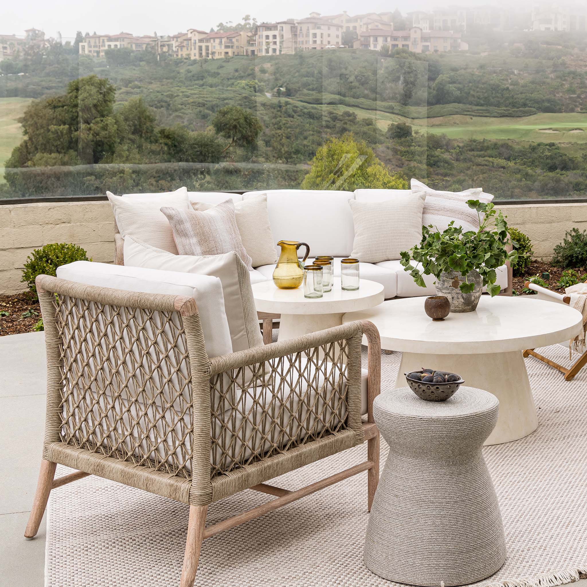 Mallory Outdoor Side Table - Pure Salt
