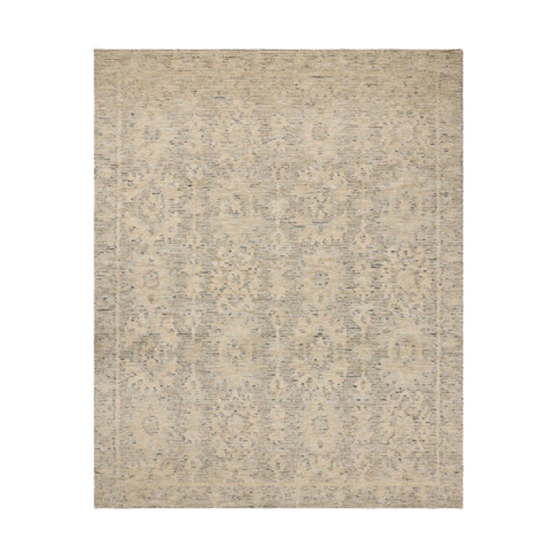 Piedra Woven Rug, Blue / Natural