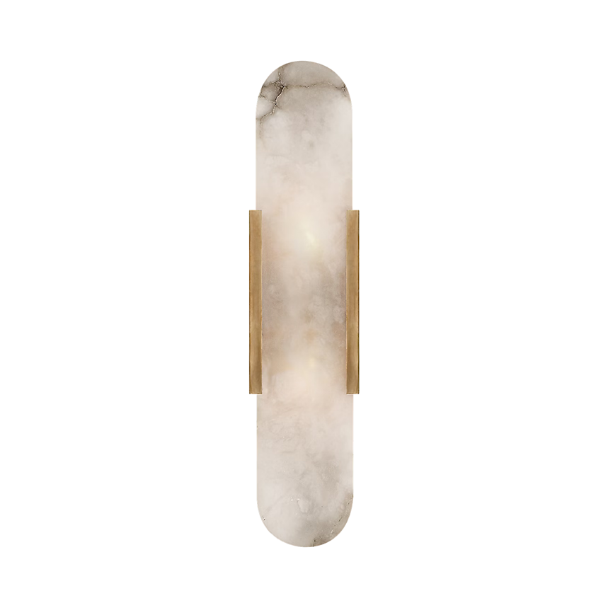 Mira Melange Elongated Sconce-Brass