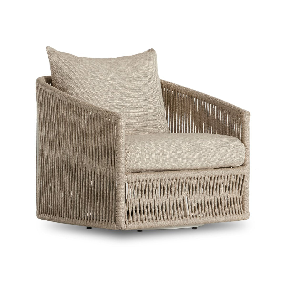 Porta Outdoor Swivel Chair - Pure Salt