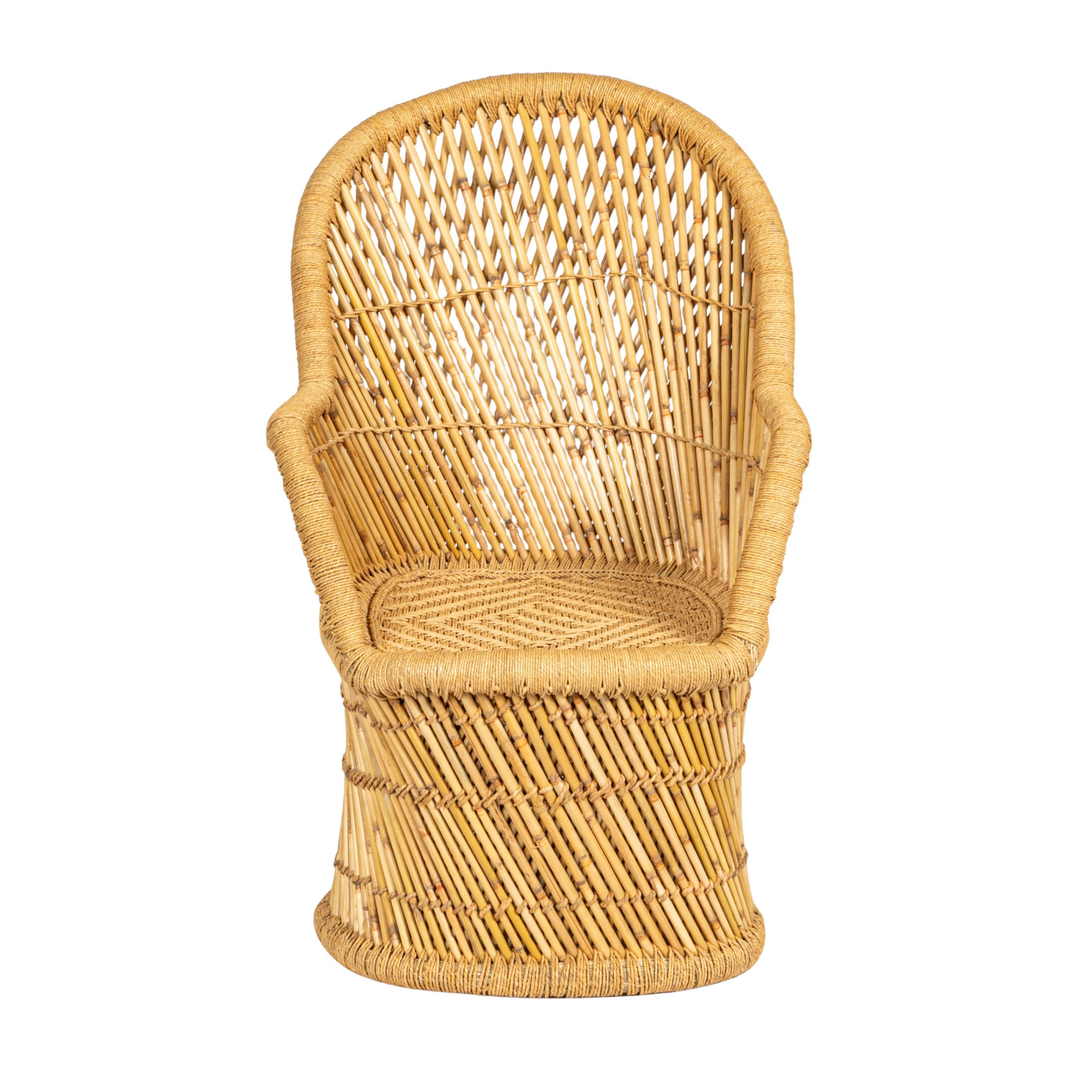 Praia Bamboo Accent Chair- Pure Salt