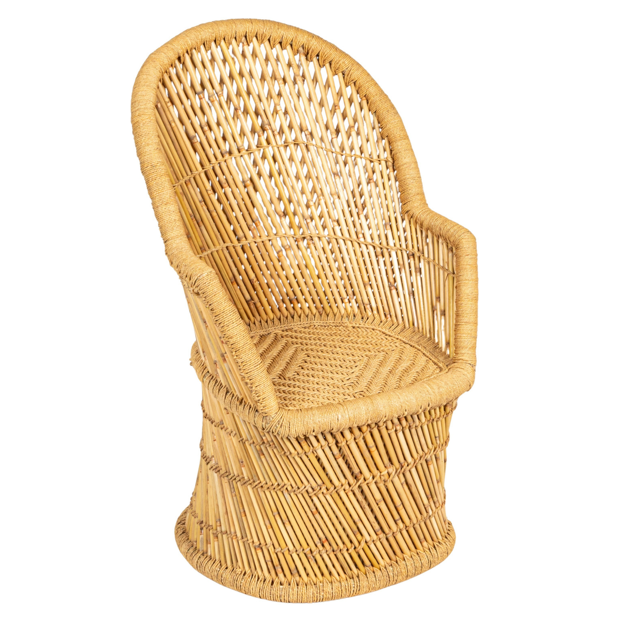 Praia Bamboo Accent Chair- Pure Salt
