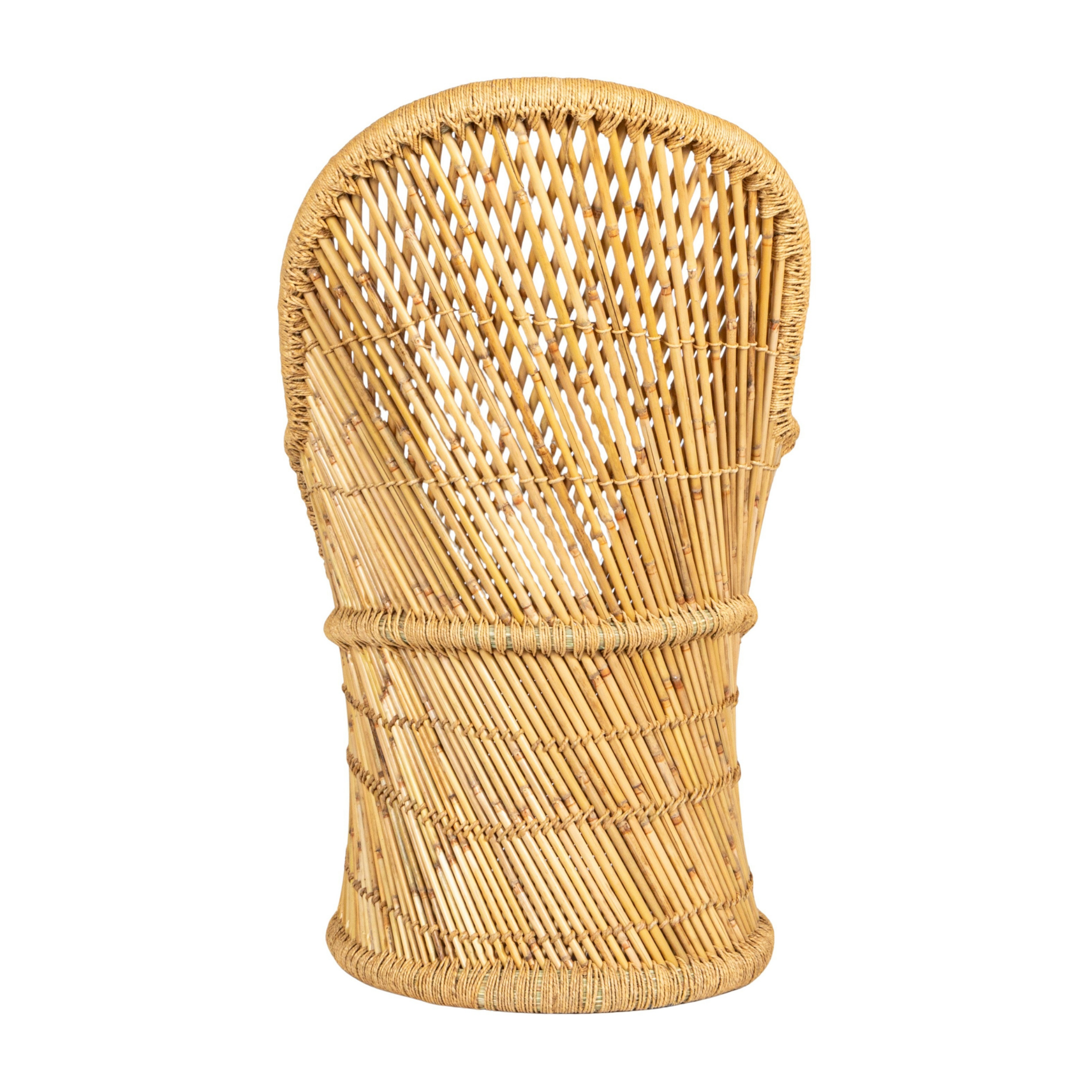 Praia Bamboo Accent Chair- Pure Salt
