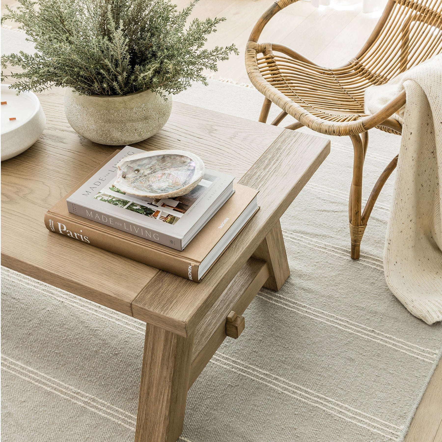 Pure Salt x Momeni Caseres Rug, Light Blue