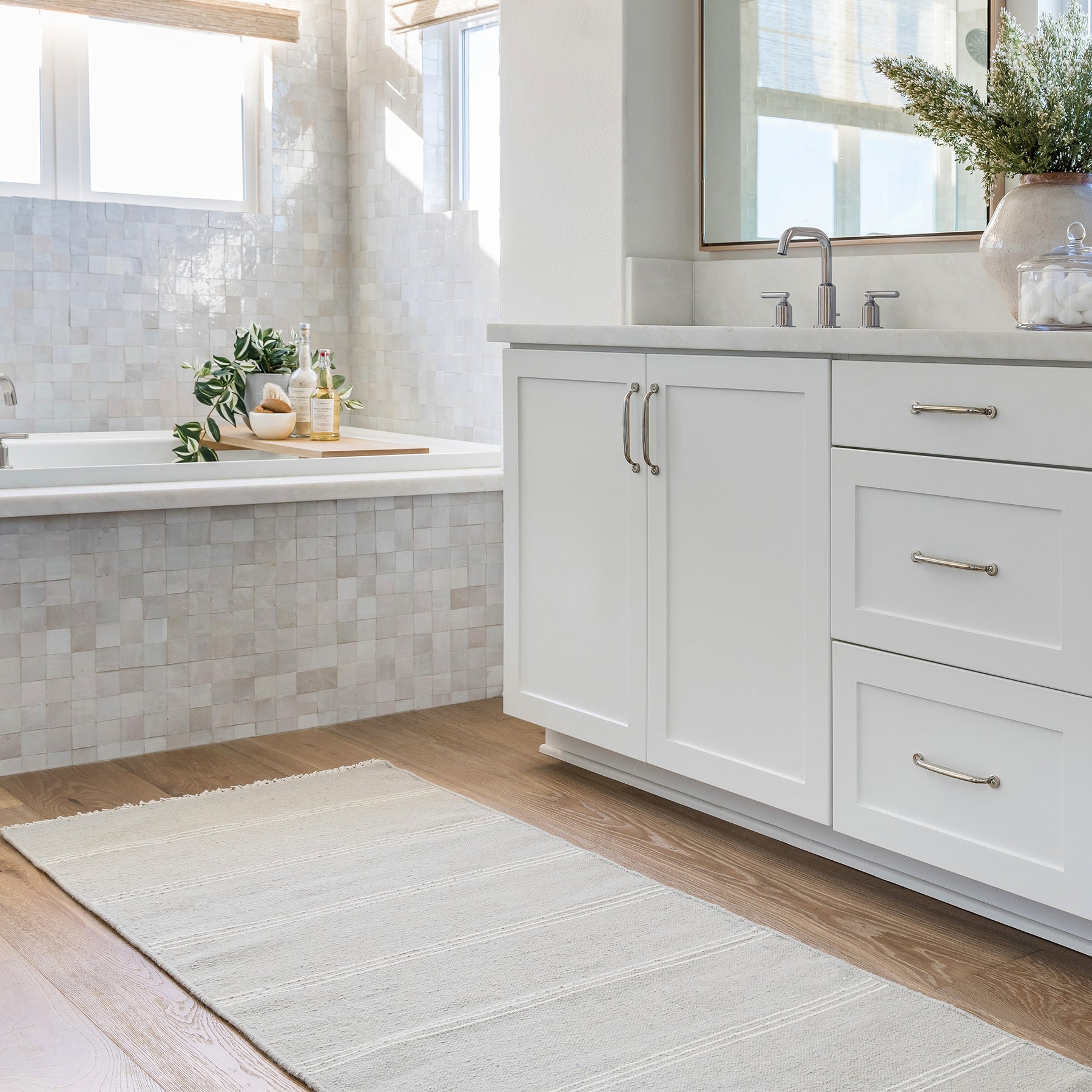 Pure Salt x Momeni Caseres Rug, Light Blue