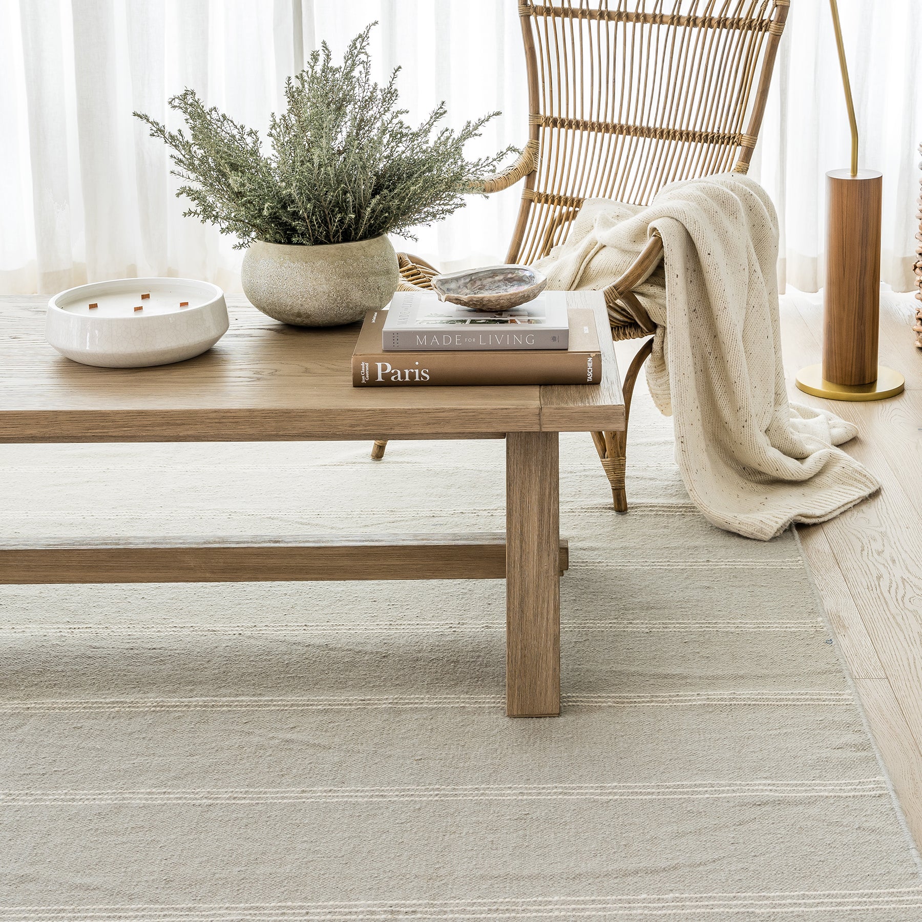 Pure Salt x Momeni Caseres Rug, Light Blue