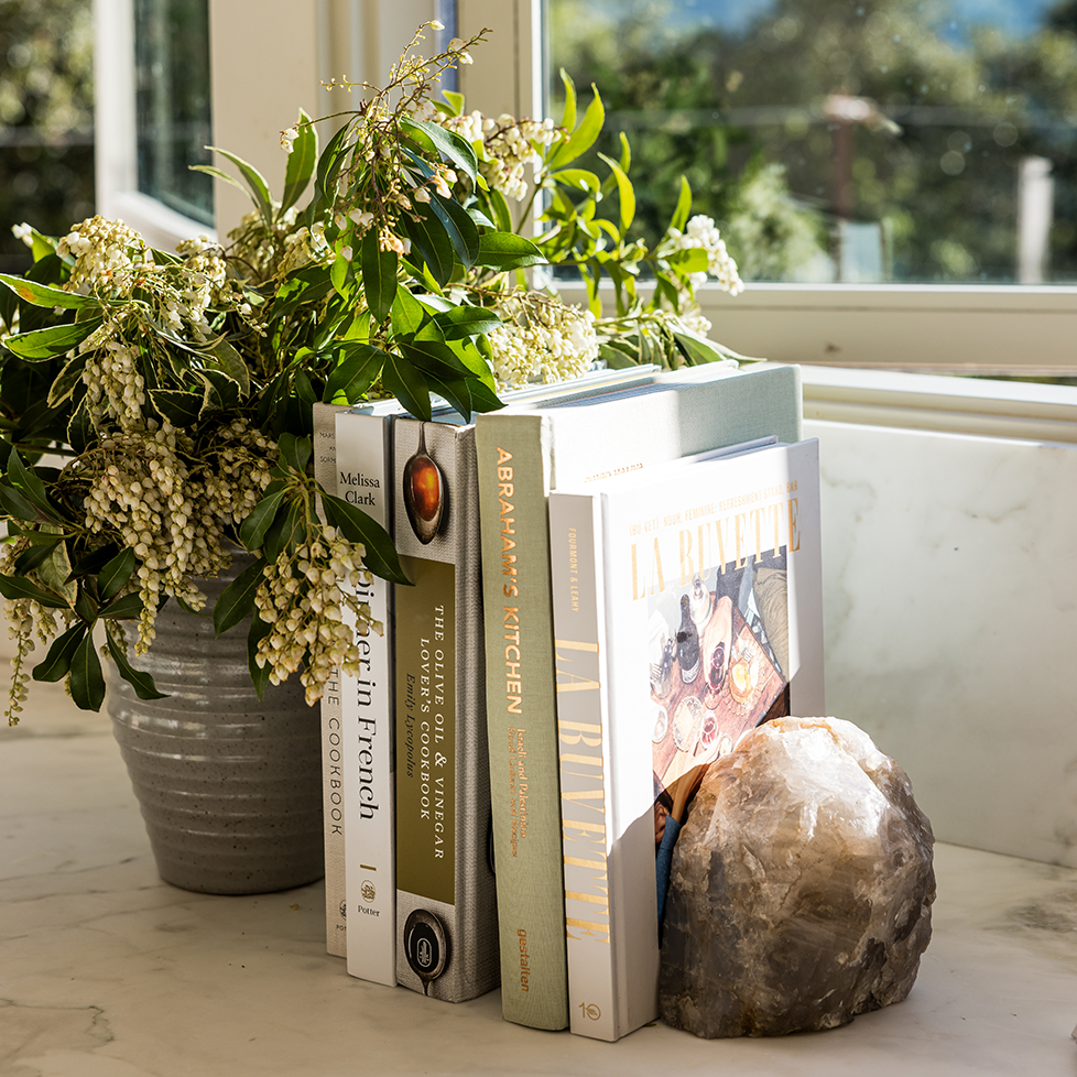 Blue Rose Quartz Bookends