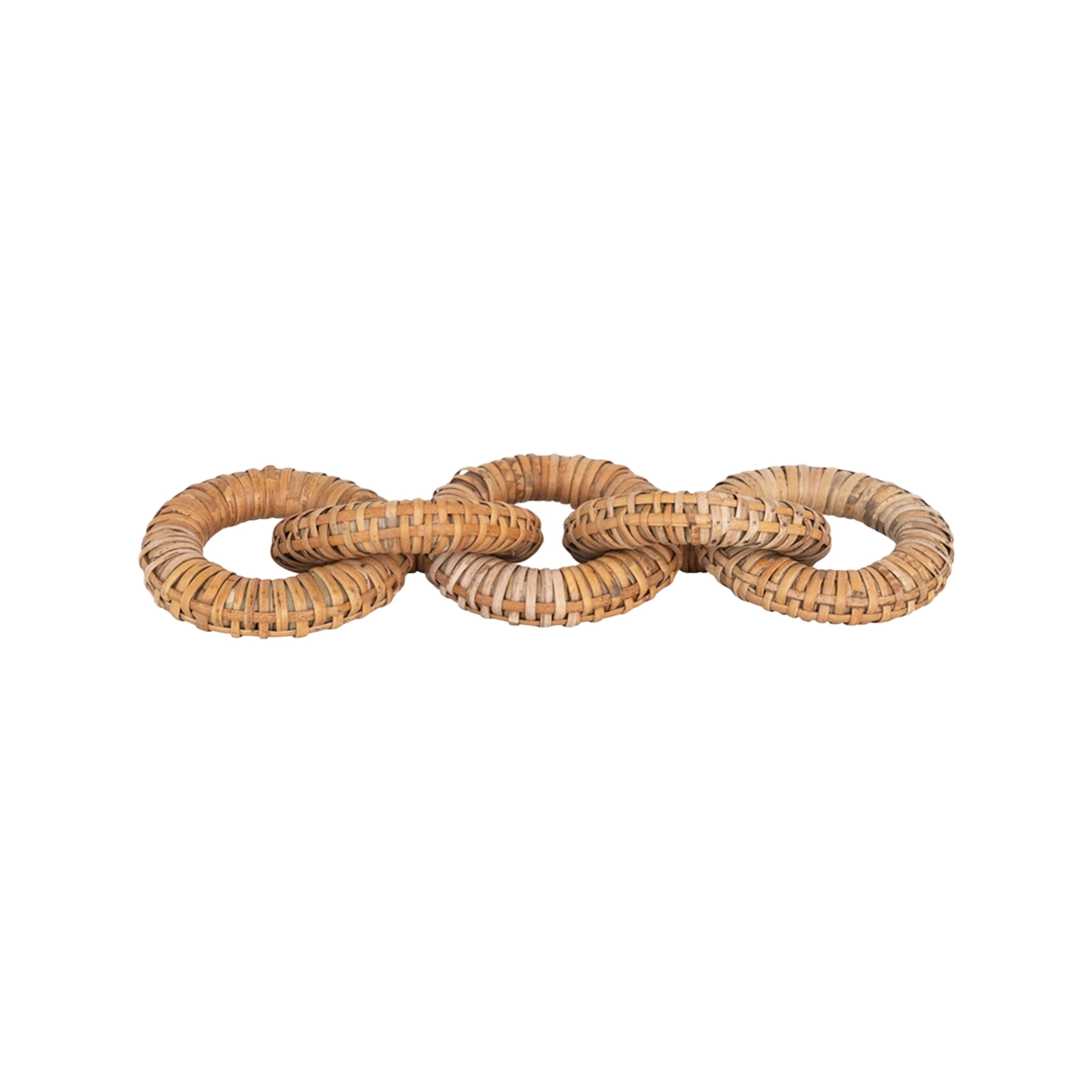 Rattan Wrapped Mango Wood Chain