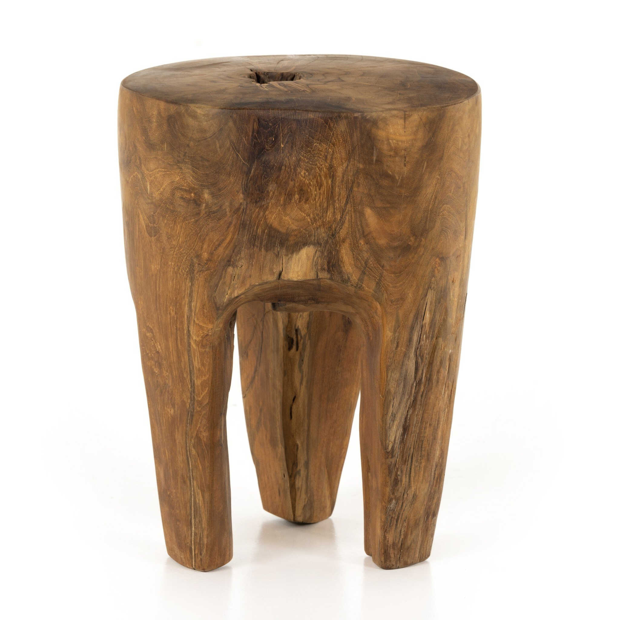 Raya Outdoor End Table - Pure Salt