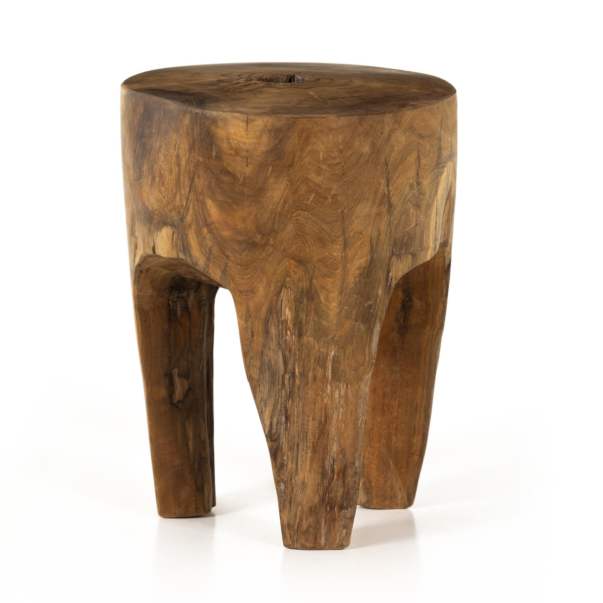 Raya Outdoor End Table - Pure Salt