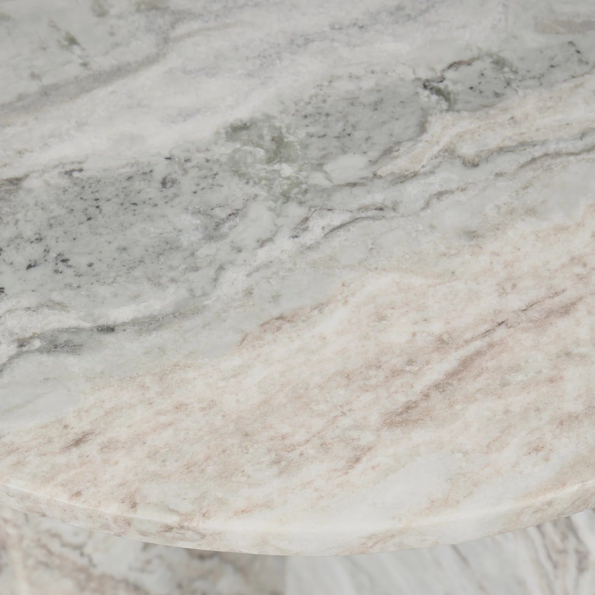 Reilen Round End Table-Gray