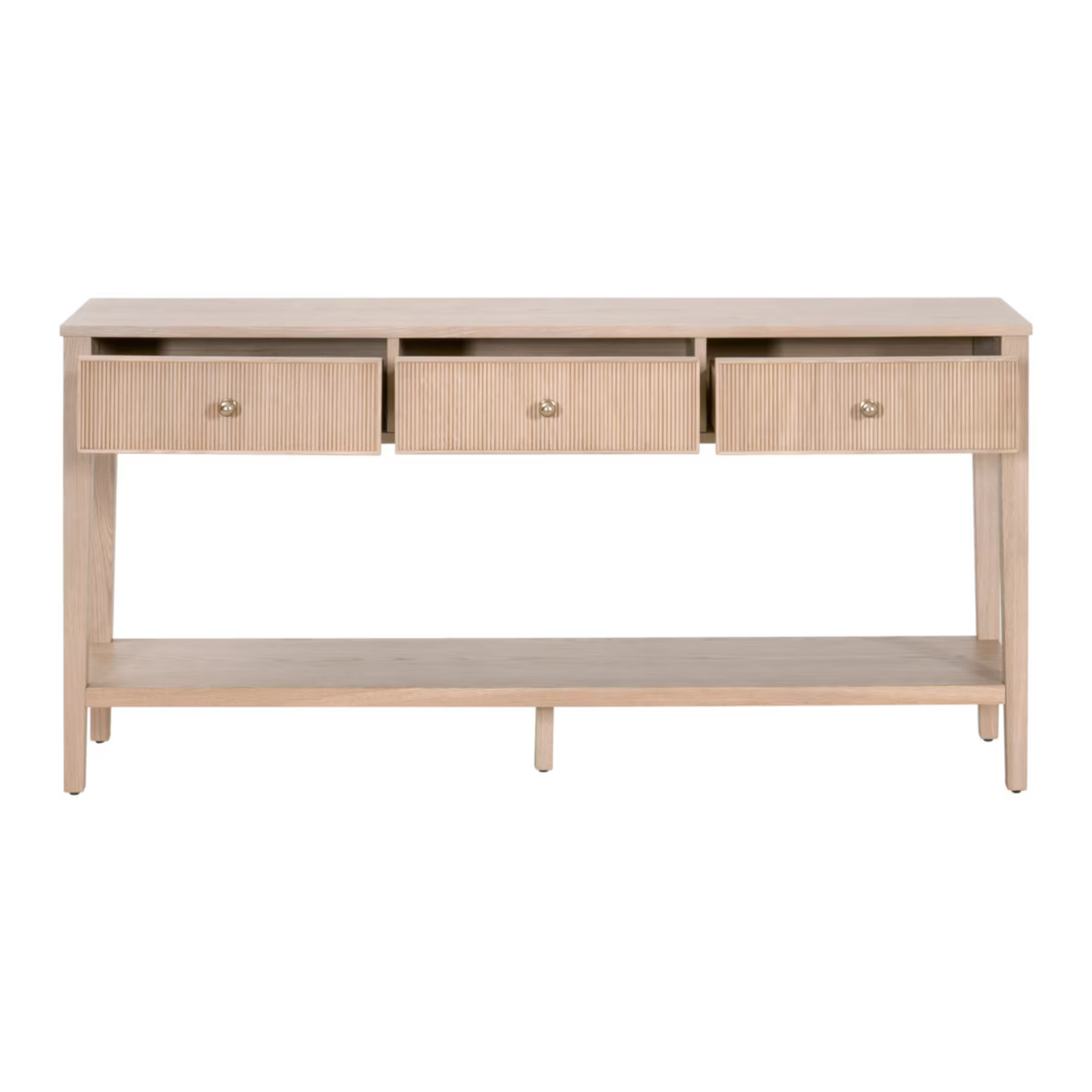 Rowan 3-Drawer Console Table - Pure Salt