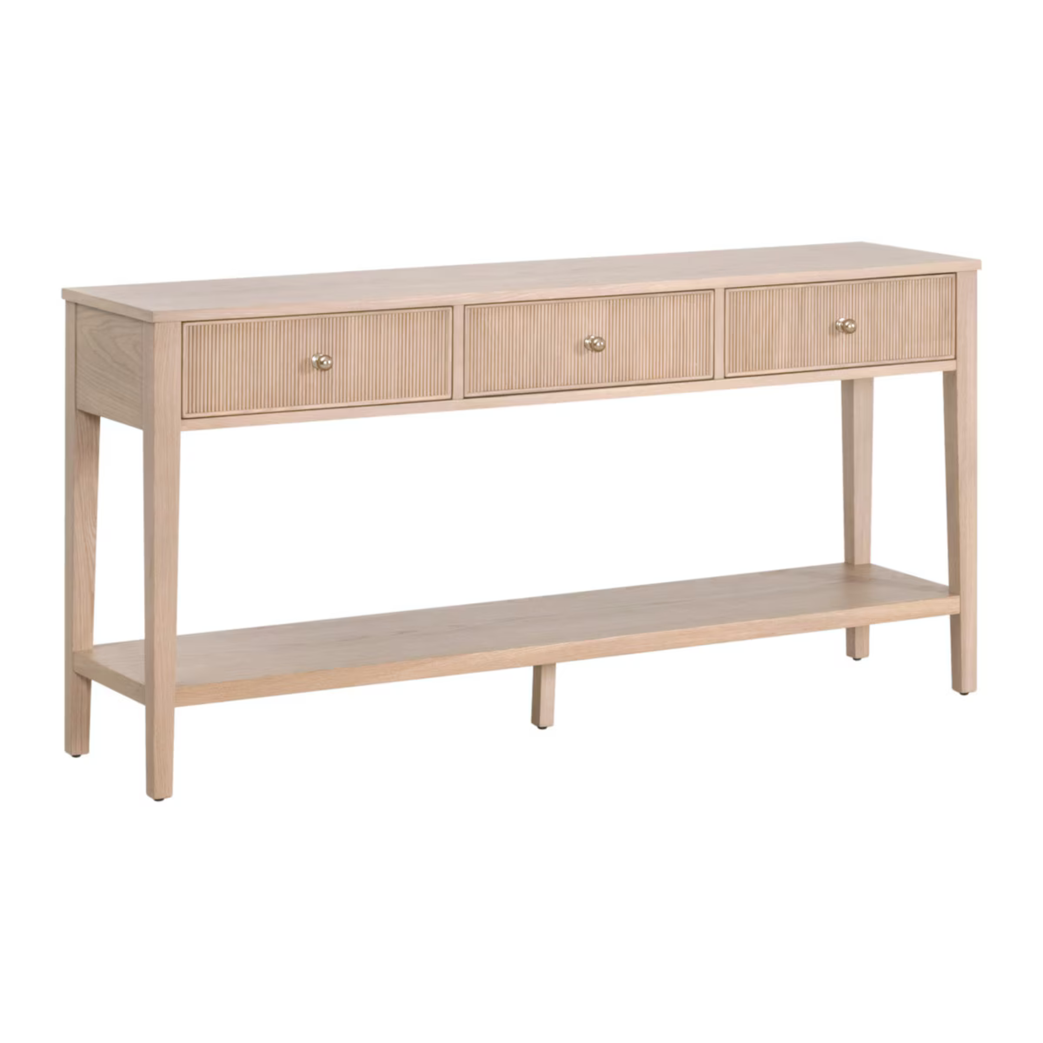 Rowan 3-Drawer Console Table - Pure Salt