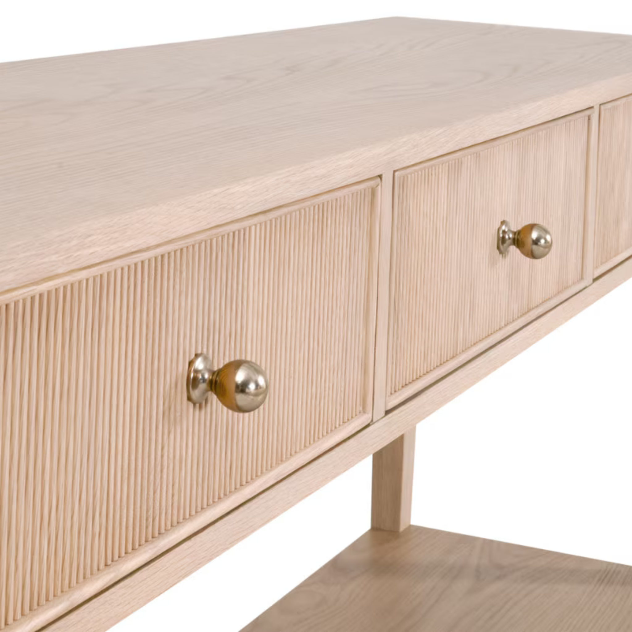 Rowan 3-Drawer Console Table - Pure Salt