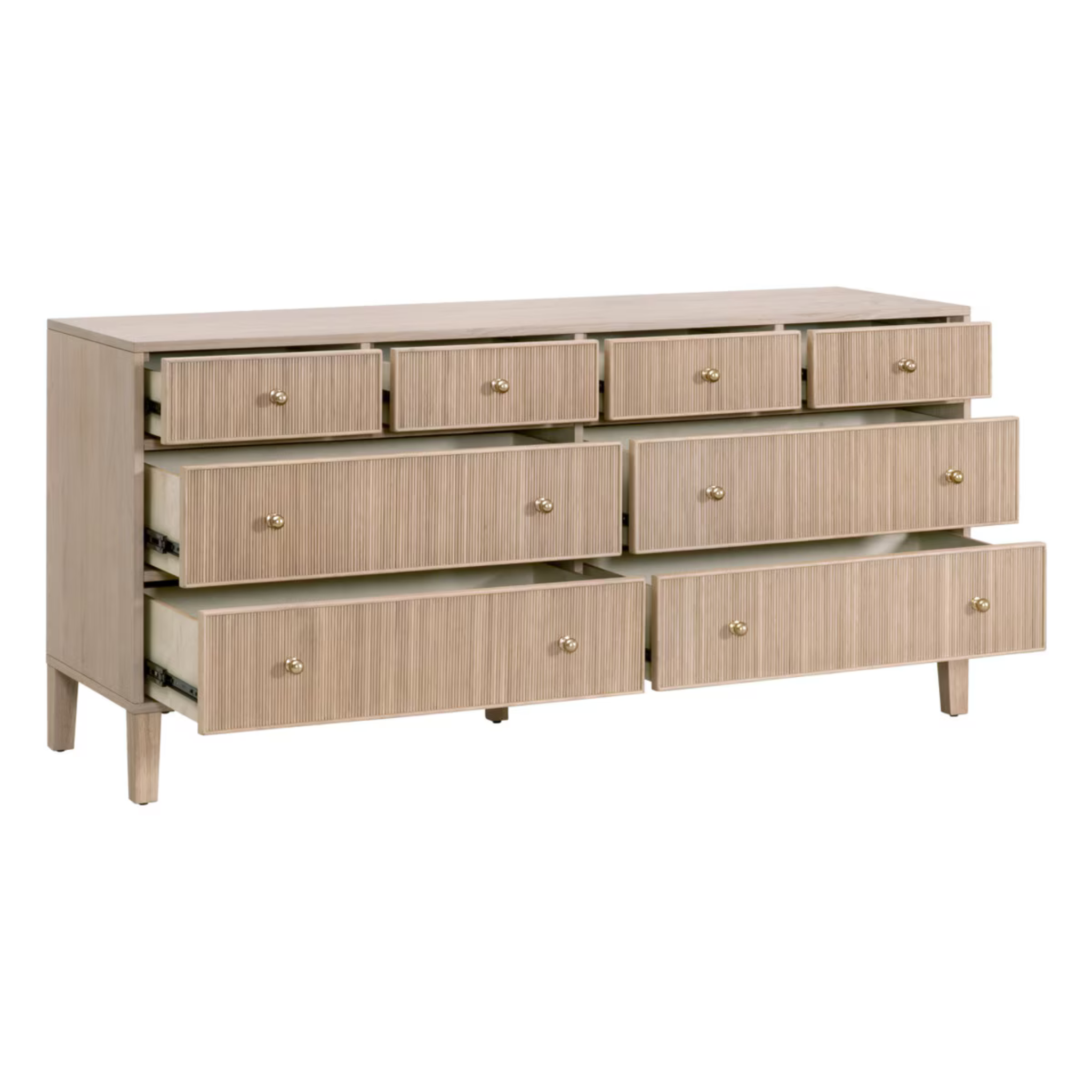 Rowan 8-Drawer Double Dresser- Pure Salt