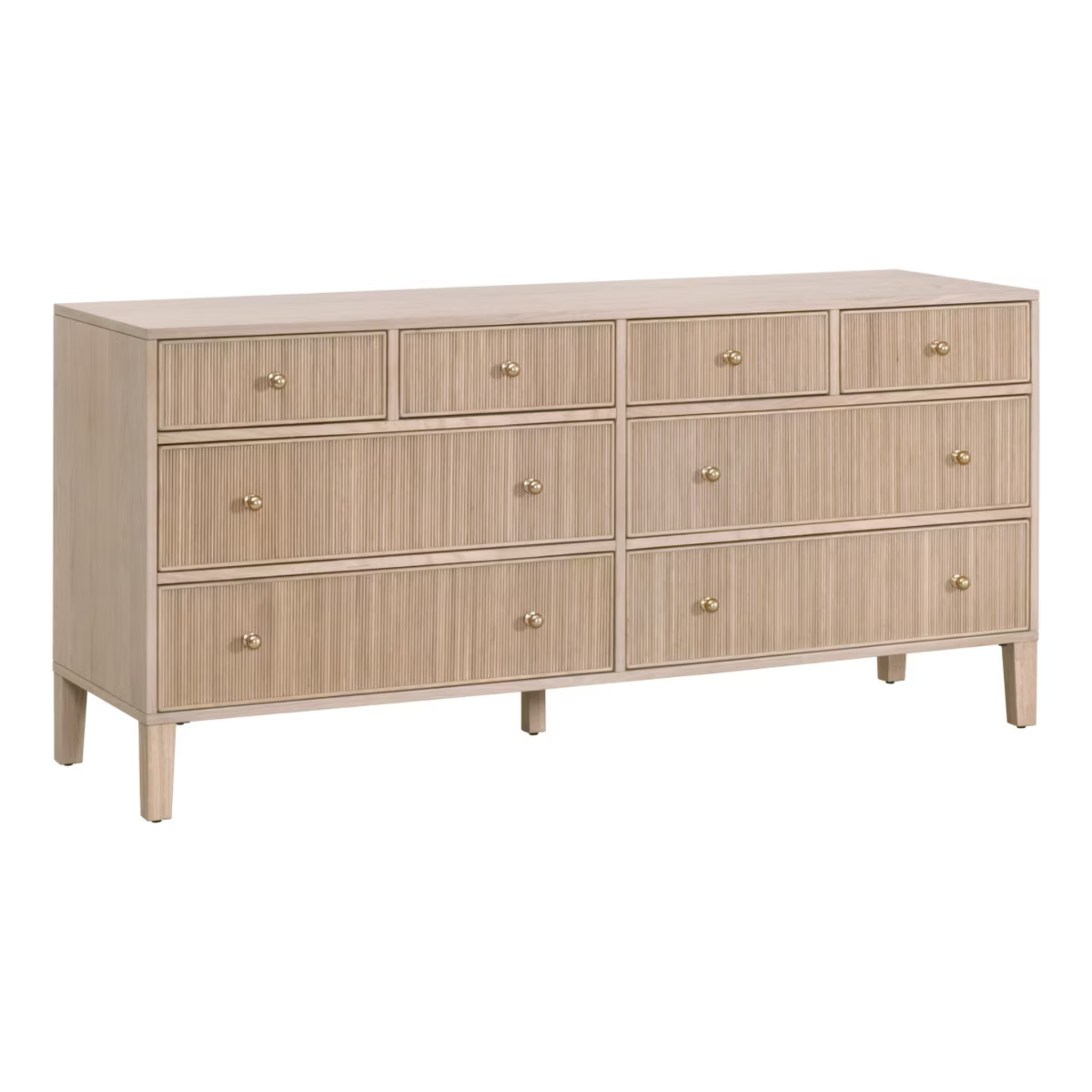 Rowan 8-Drawer Double Dresser- Pure Salt